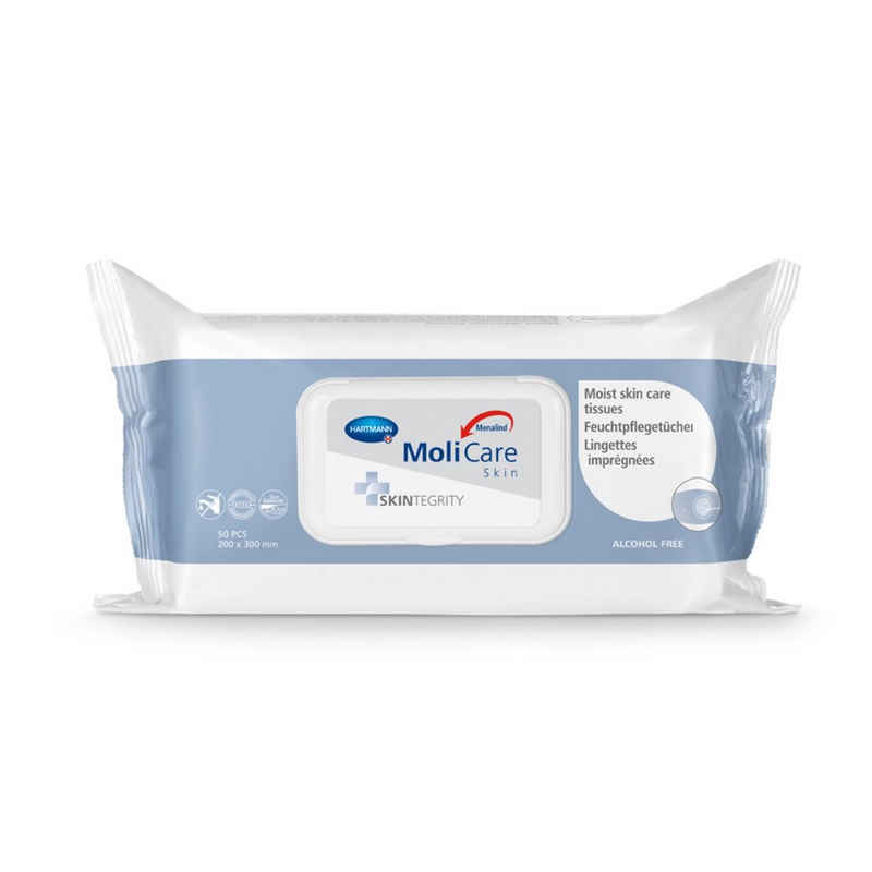 PAUL HARTMANN AG Feuchttücherbox MoliCare® Skin Feuchtpflegetücher (50 St), für schonende Reinigung
