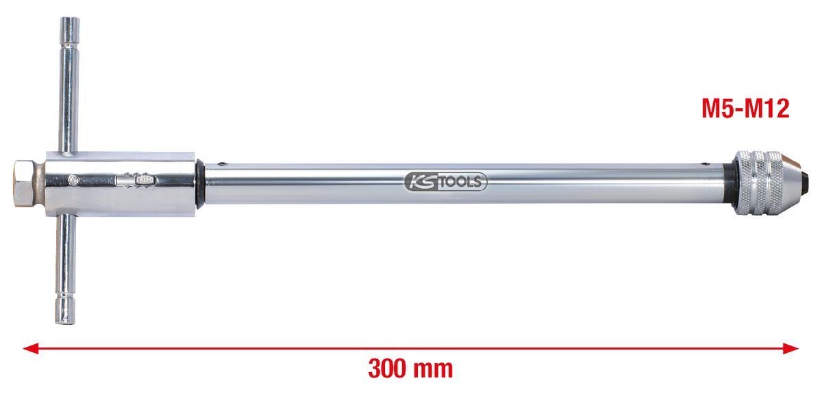 KS Tools Gabel- und Ringschlüssel Werkzeughalter mit Umschalt-Ratschenkopf, 320mm (331.0675)