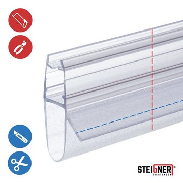 STEIGNER Duschdichtung UK17 vorgebogen, L: 30 cm, (1 Stück Packung, Einzeldichtung), für 5mm bis 8mm Glasstärke