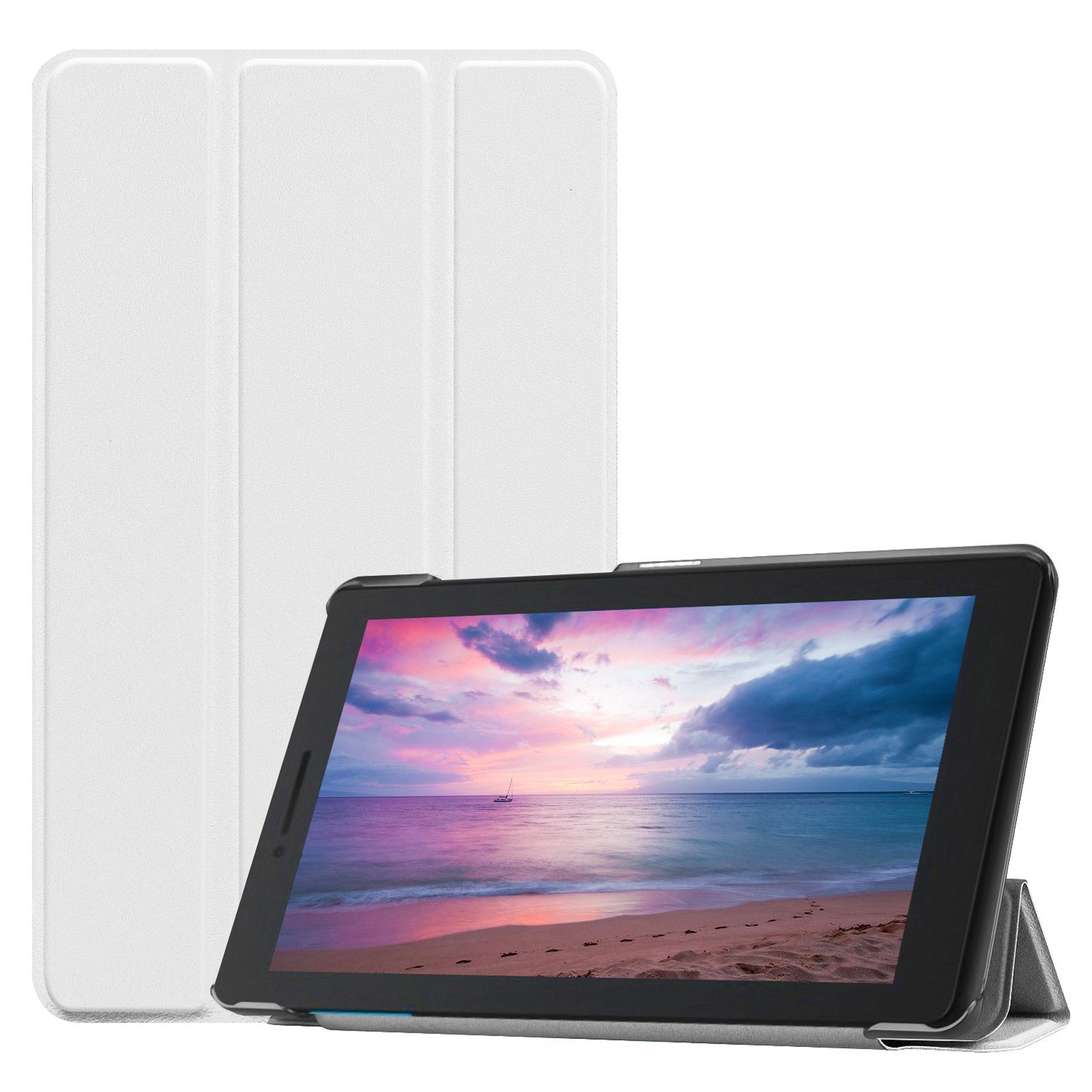 Lobwerk Tablet-Hülle Schutzhülle für Lenovo Tab E8 TB-8304F 8 Zoll, Wake & Sleep Funktion, Sturzdämpfung, Aufstellfunktion