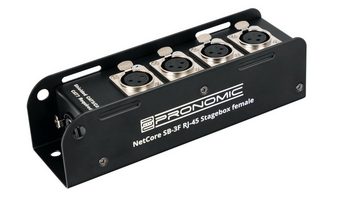 Pronomic NetCore SB-3F Multicore-Stagebox female Audio-Kabel, XLR-Buchsen (female), auf RJ45 Buchse, zur Übertragung analoger oder digitaler Signale