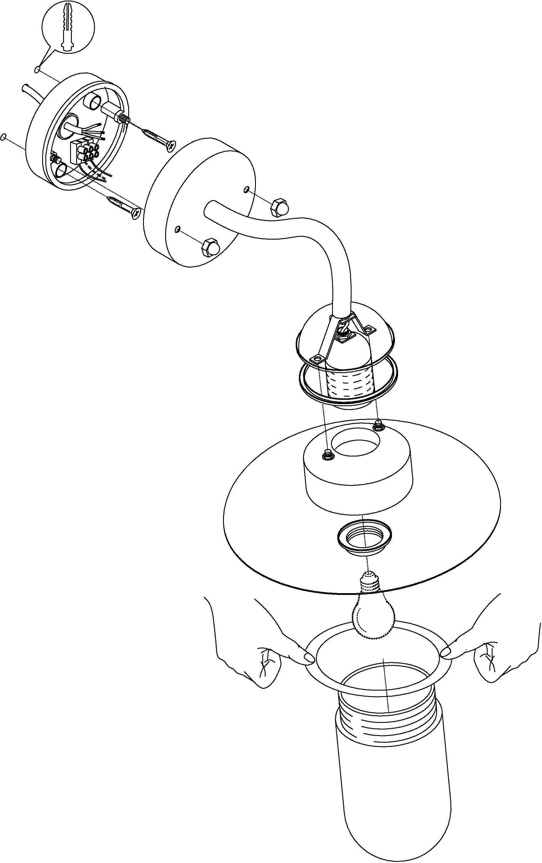 EGLO Wandleuchte MILTON Wandlampe, E27, IP44, Stahl und Glas, Außenlampe, Garten, Lampe, ohne Leuchtmittel, Wand-/Deckenleuchte, H31 x AL31 cm, feuerverzinkt, 1X60W exkl.