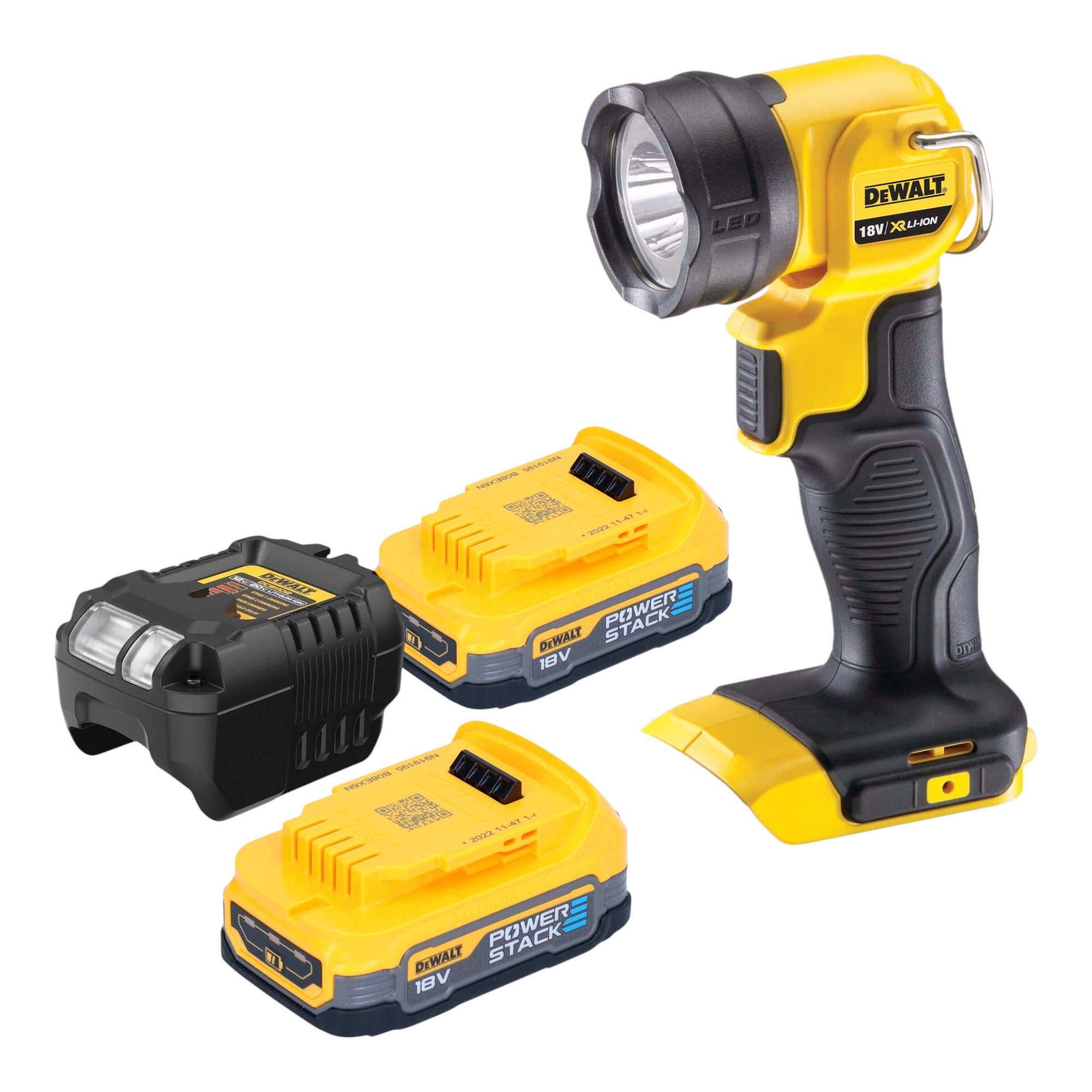DeWalt Точечные светильники DCL 040 E2 18 V 110 lm + 2x Powerstack Akku 1,7 Ah + Ladegerät