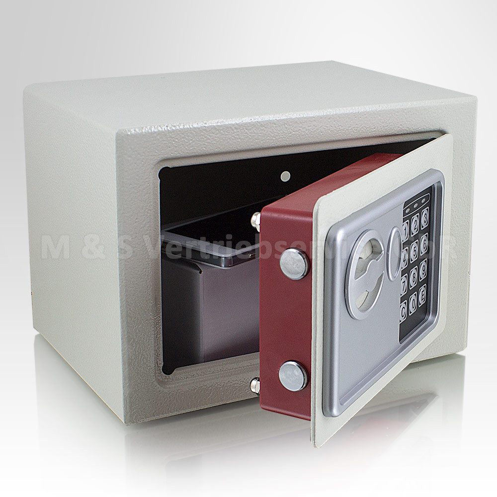 Bituxx Wandtresor Minisafe elektronisch Lichtgrau (MS-12361)