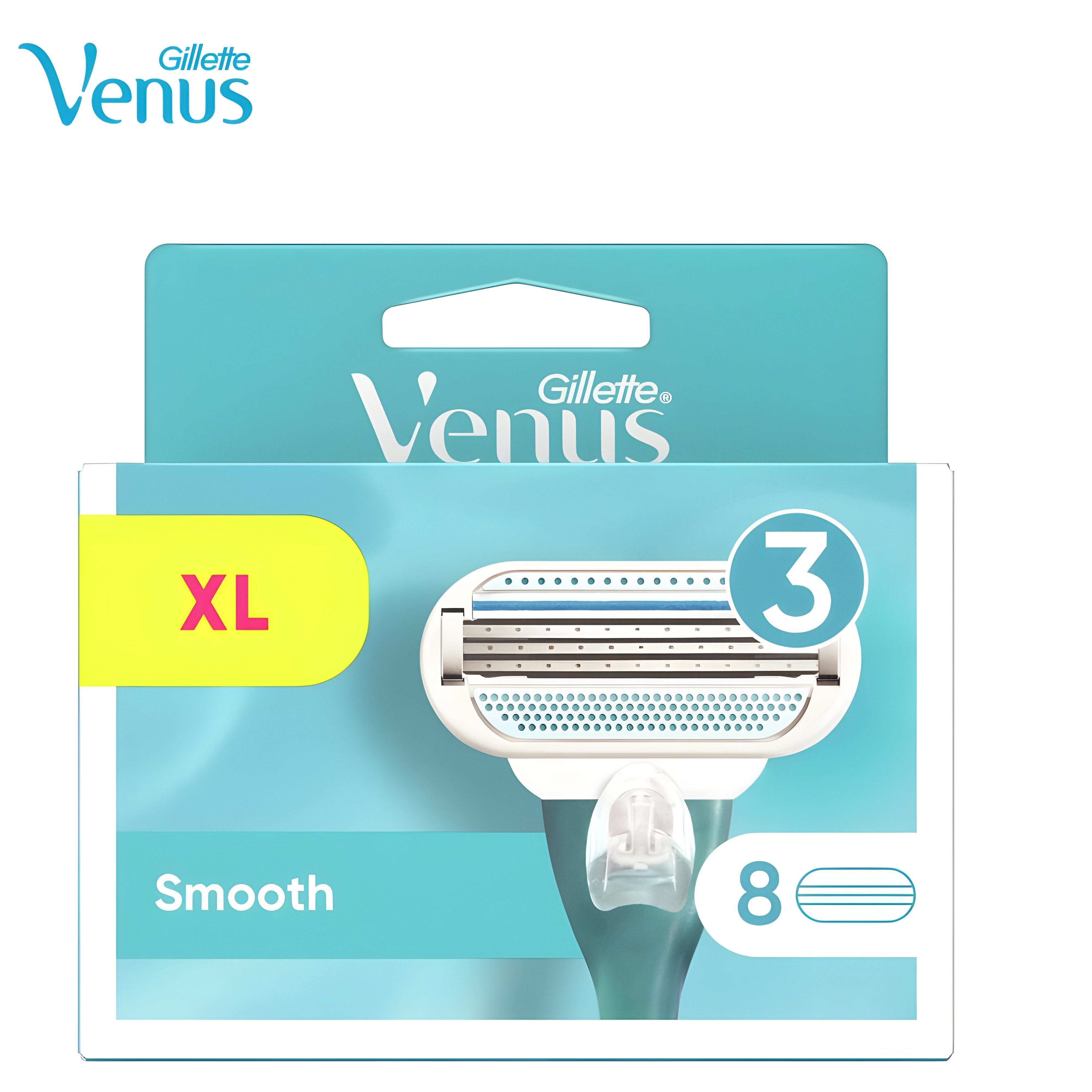 Gillette Venus Rasierklingen XL Pack Smooth 8 Klingen, Made in Germany, Passend auf alle Venus Rasierer