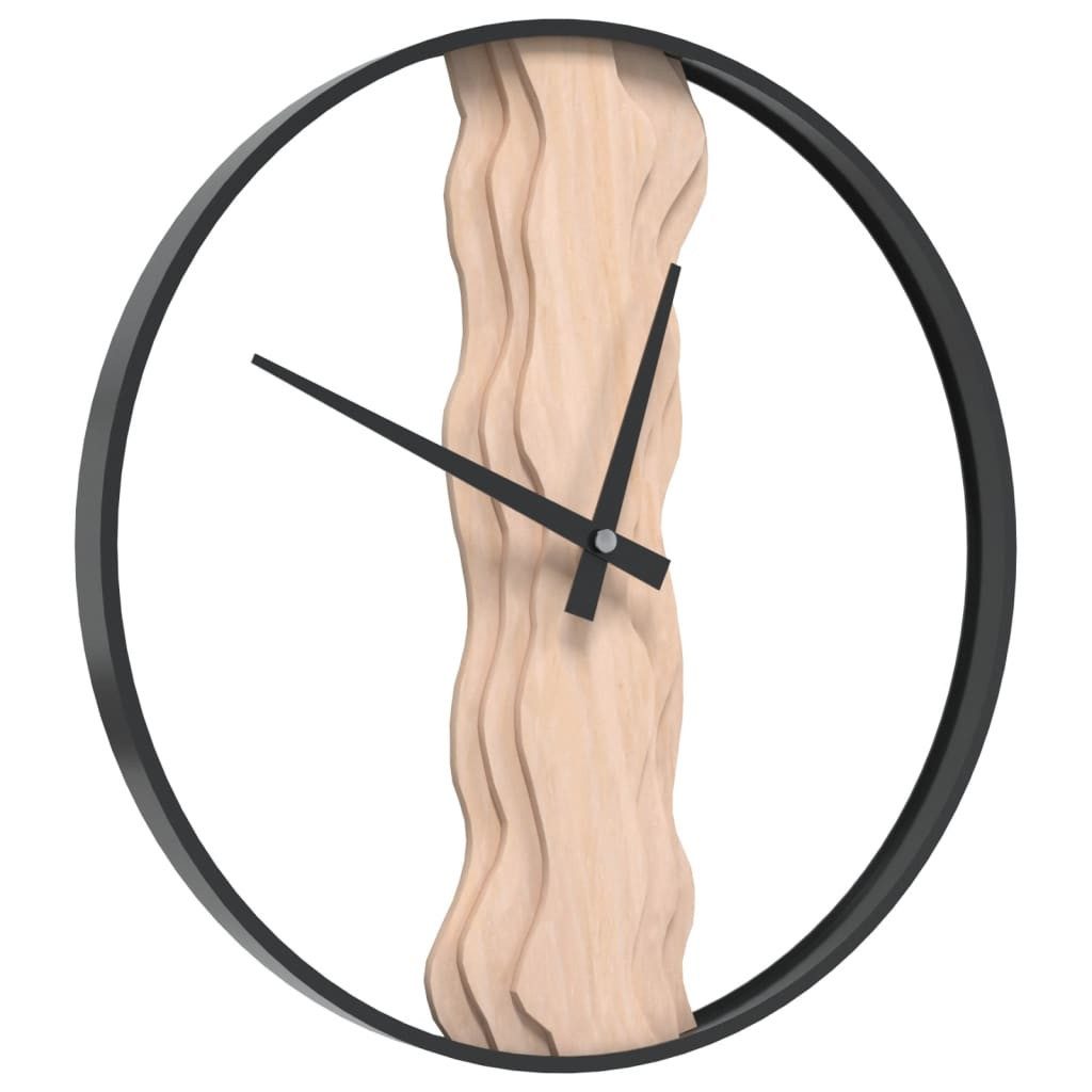 vidaXL Wanduhr Wanduhr Braun Ø35 cm günstig online kaufen