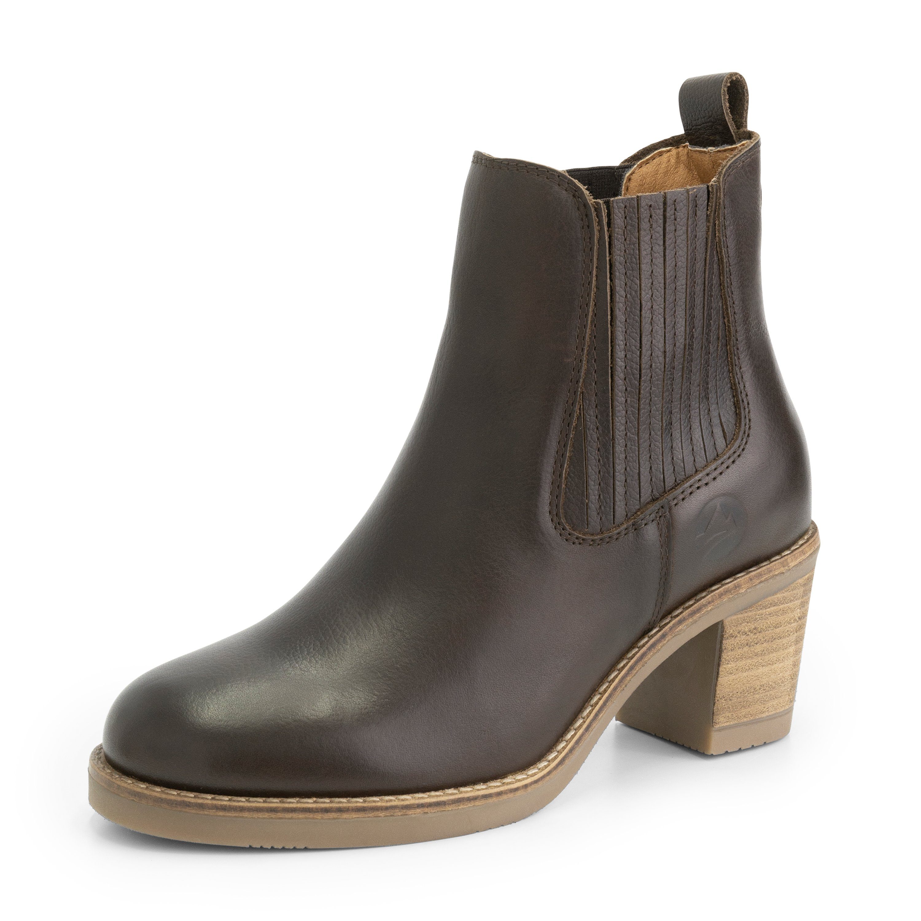 Travelin' Callac Lady Chelseaboots (Pull-on) Dunkelbraun