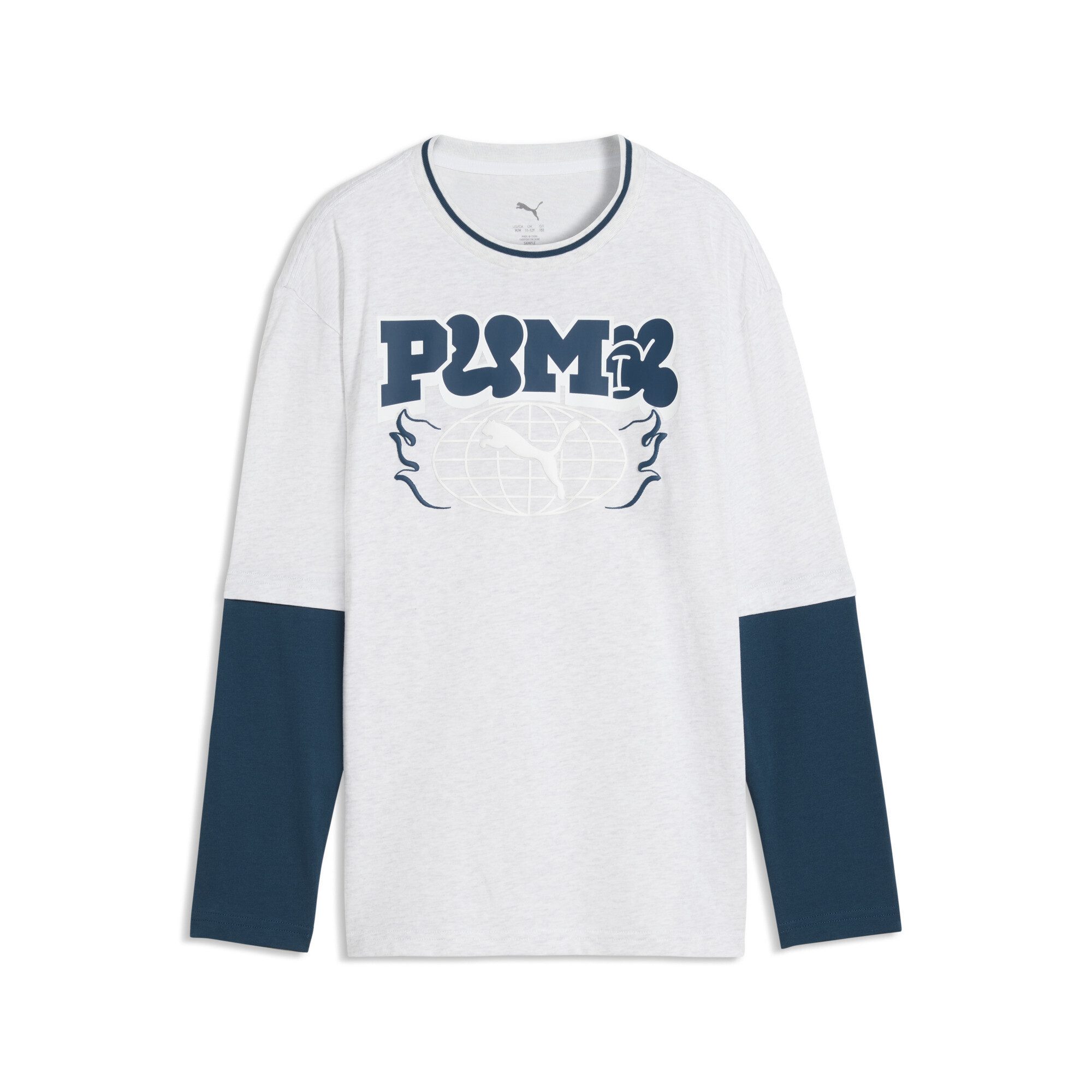 PUMA T-Shirt MID 90s Relaxed Layered Langarmshirt Jungen