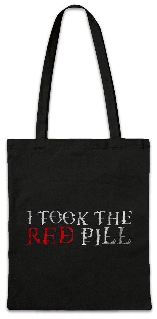 Urban Backwoods Beuteltasche I Took The Red Pill Stofftasche Blue Knowledge Freedom Wissen Freiheit (1-tlg), Wahrheit Matrix Truth Reality