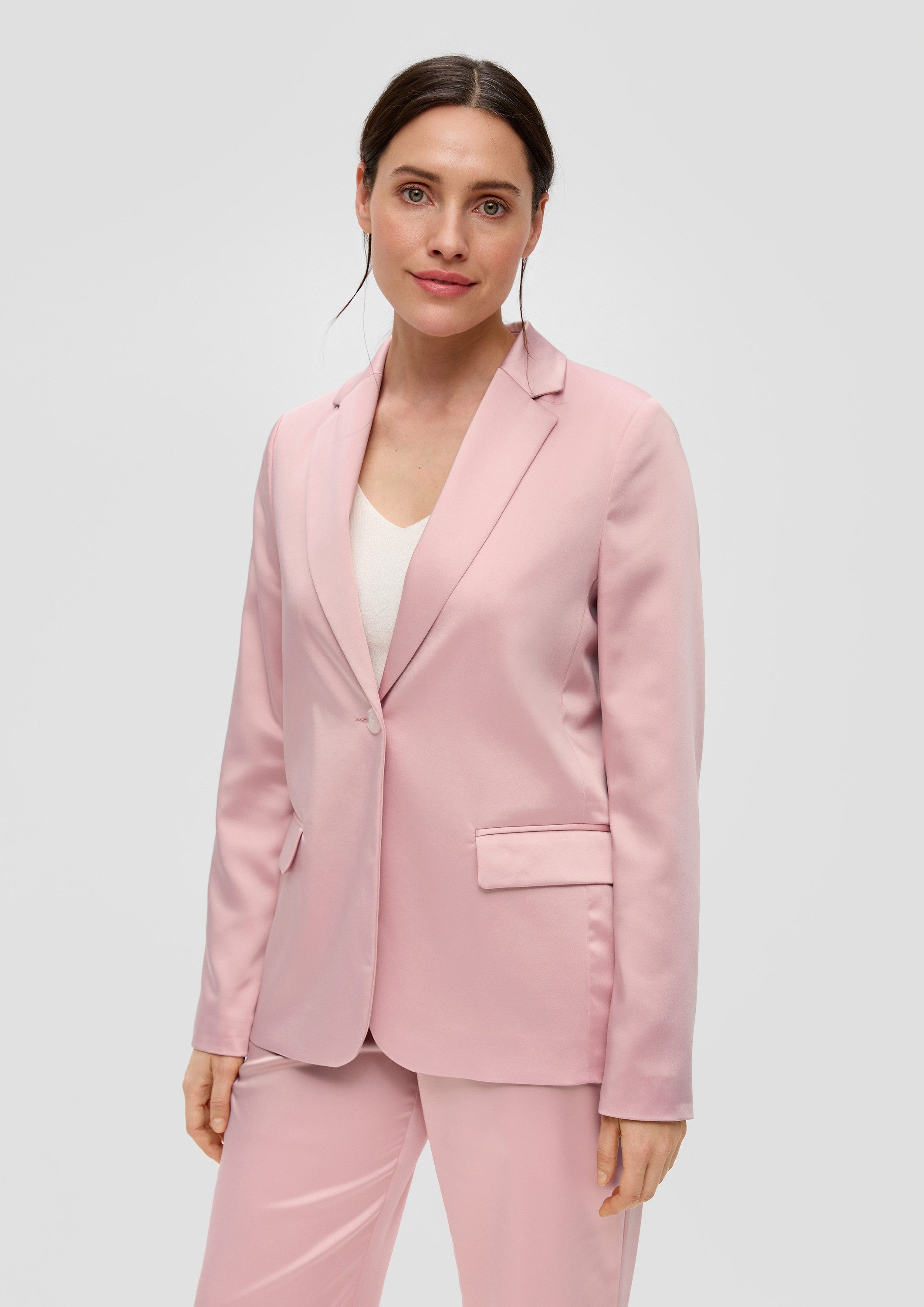 s.Oliver Jackenblazer Indoor-Blazer Blazer mit glatter Struktur