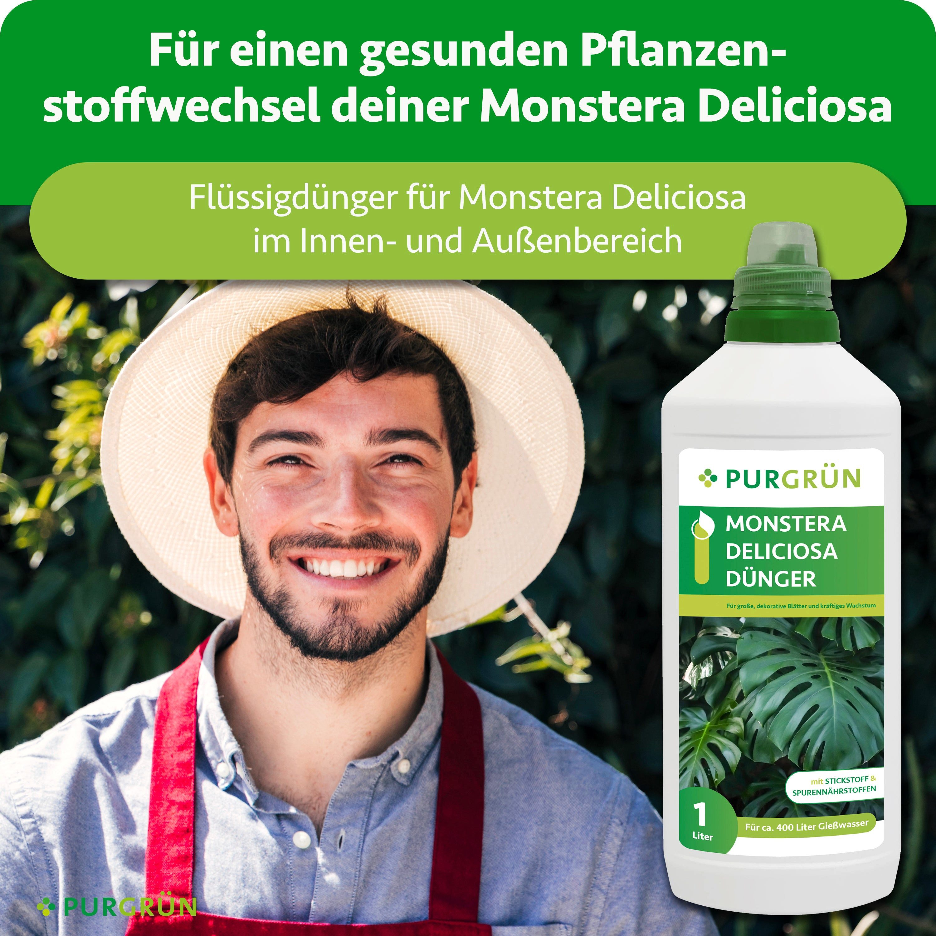Purgrün Universaldünger Monstera-Deliciosa-Dünger, NPK 7+3+6, für grüne Blä günstig online kaufen