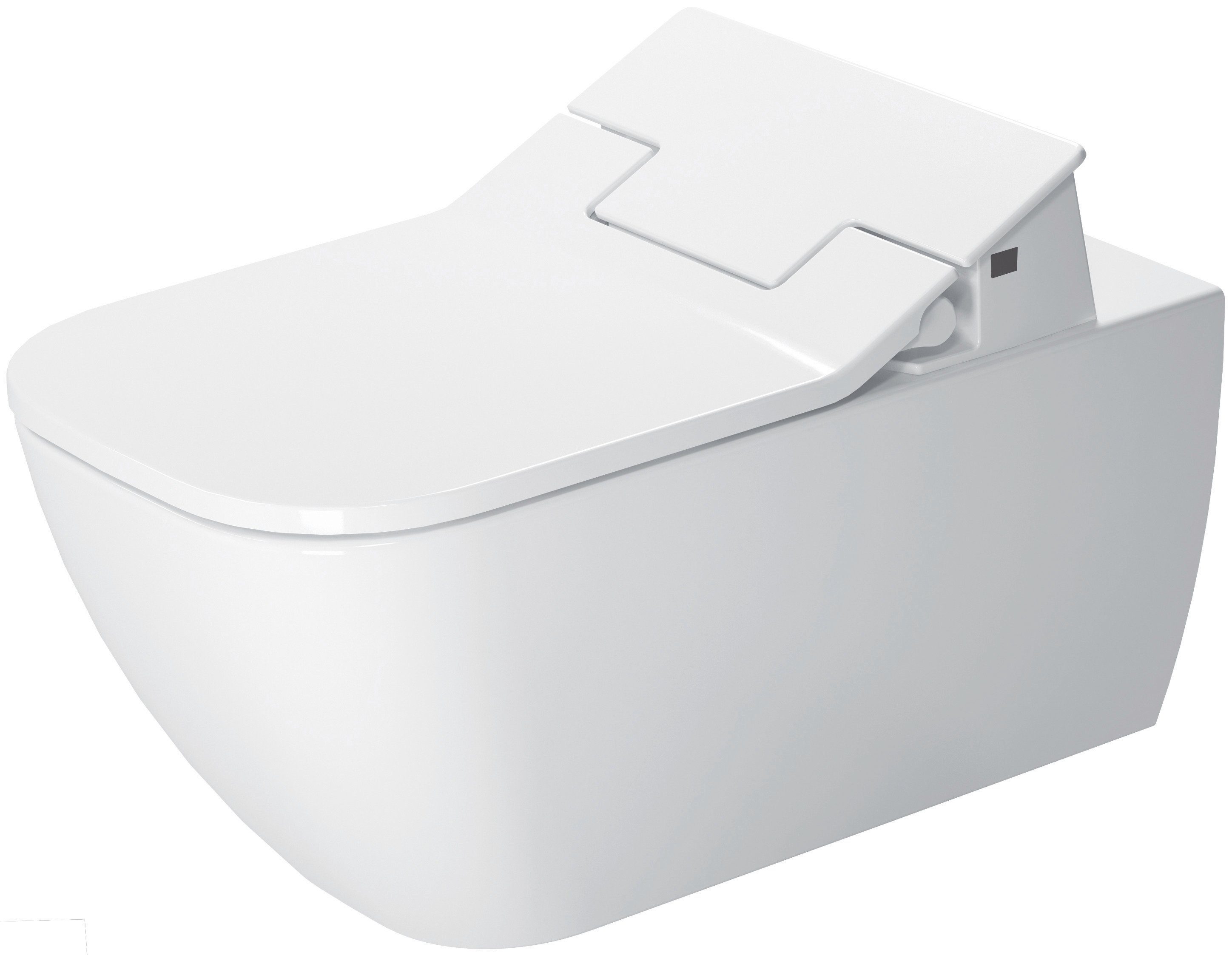 Duravit WC-Sitz SensoWash® Toiletten Sitz WC-Sitz mit Duschstab Dusch-WC Weiß, Mit Absenkautomatik