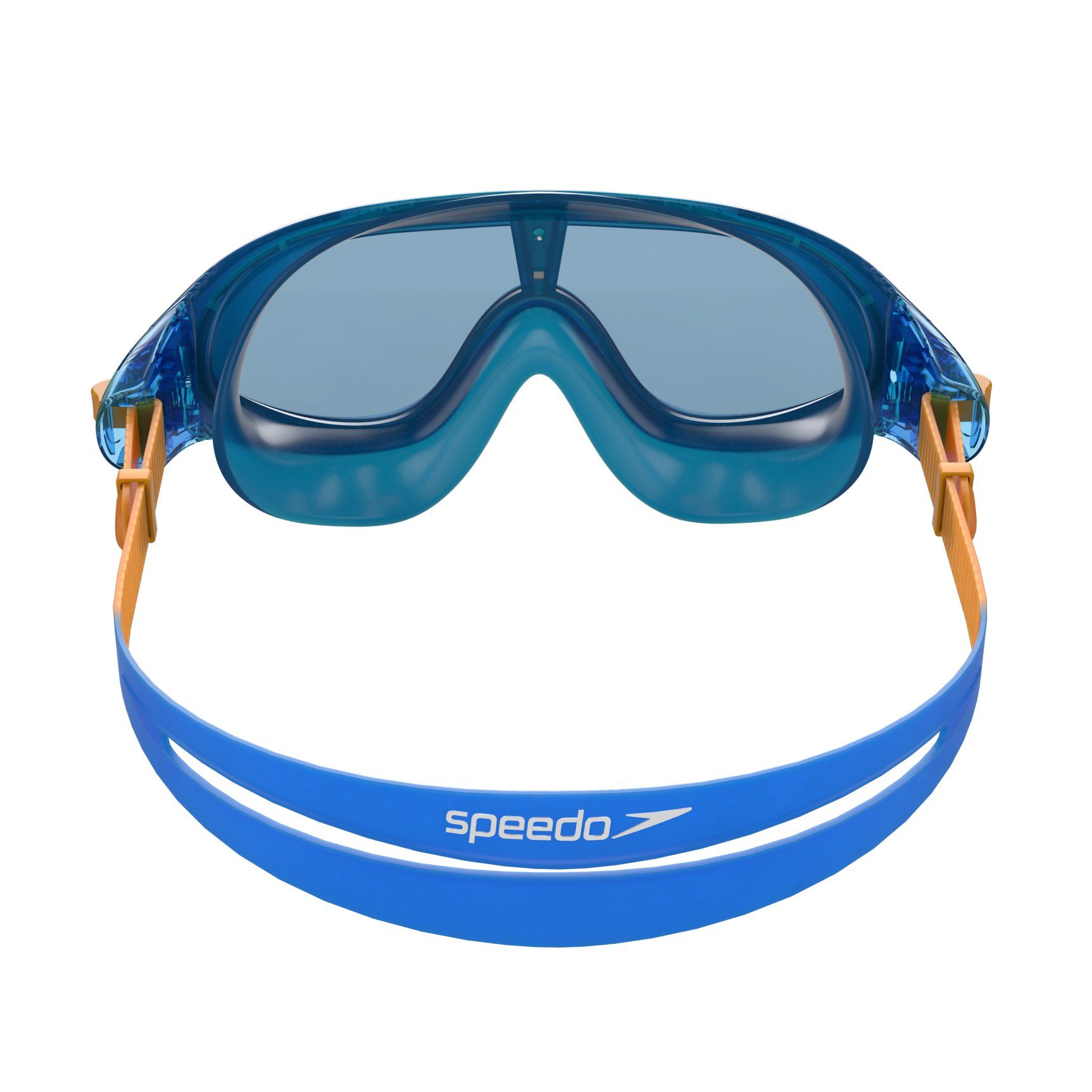 Speedo Schwimmbrille Speedo Biofuse Rift Junior Blue/Orange, Hoher Tragekomfort durch flexiblen Rahmen