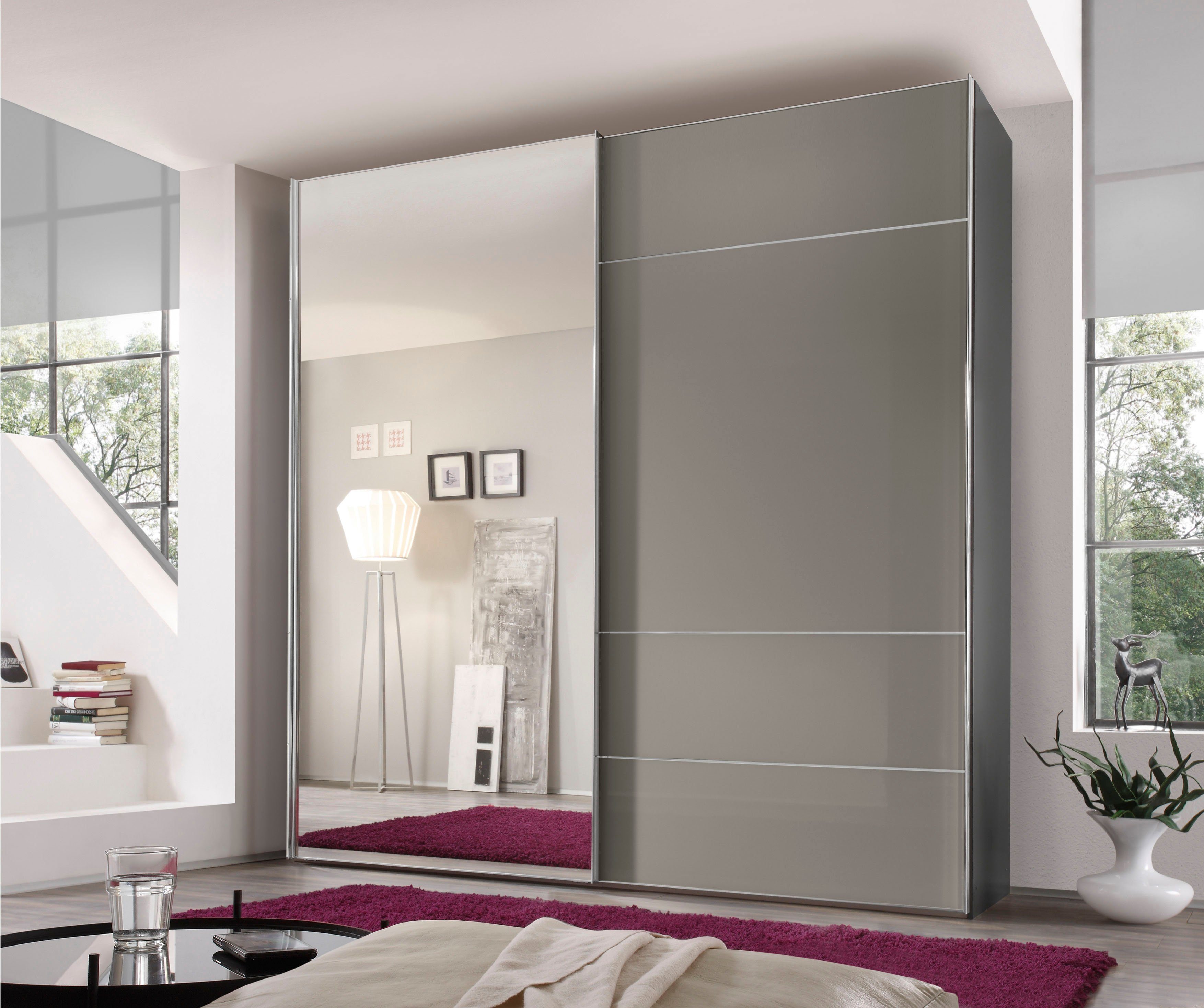 STAUD Schwebetürenschrank Sonate Lucca mit Spiegel, Made in Germany Mit vier verschiedenen Ausstattungsvarianten