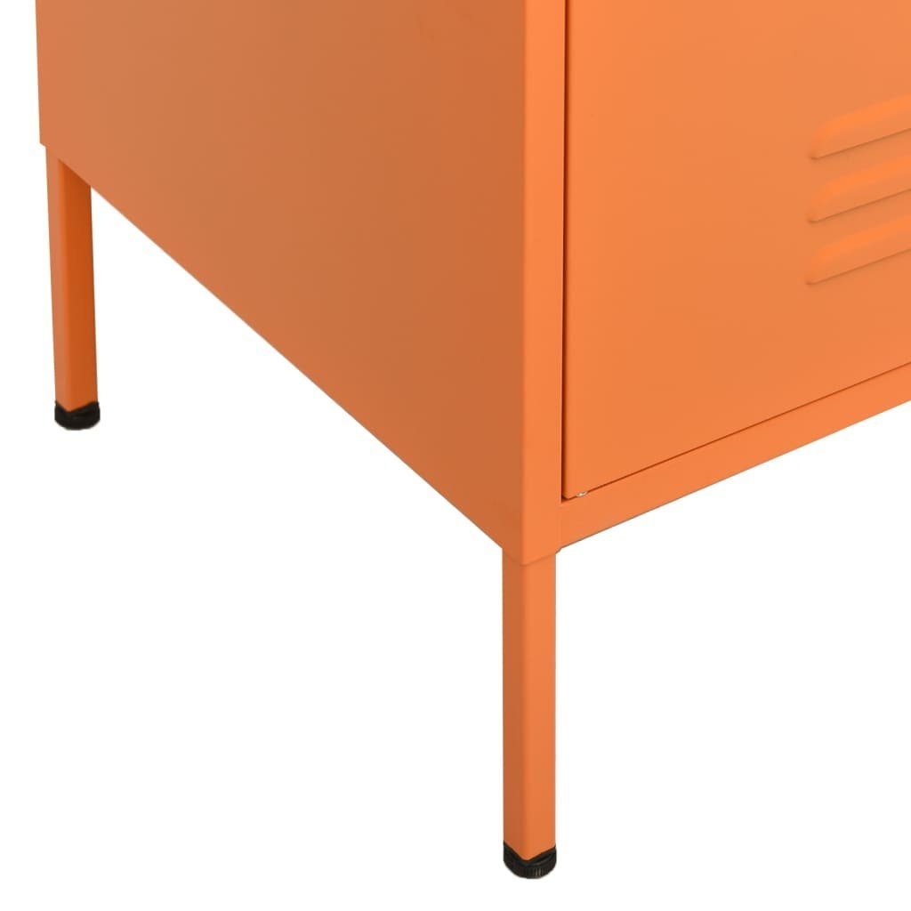 Fächerschrank vidaXL Lagerschrank Stahl 80x35x101,5 (1-St) Orange cm