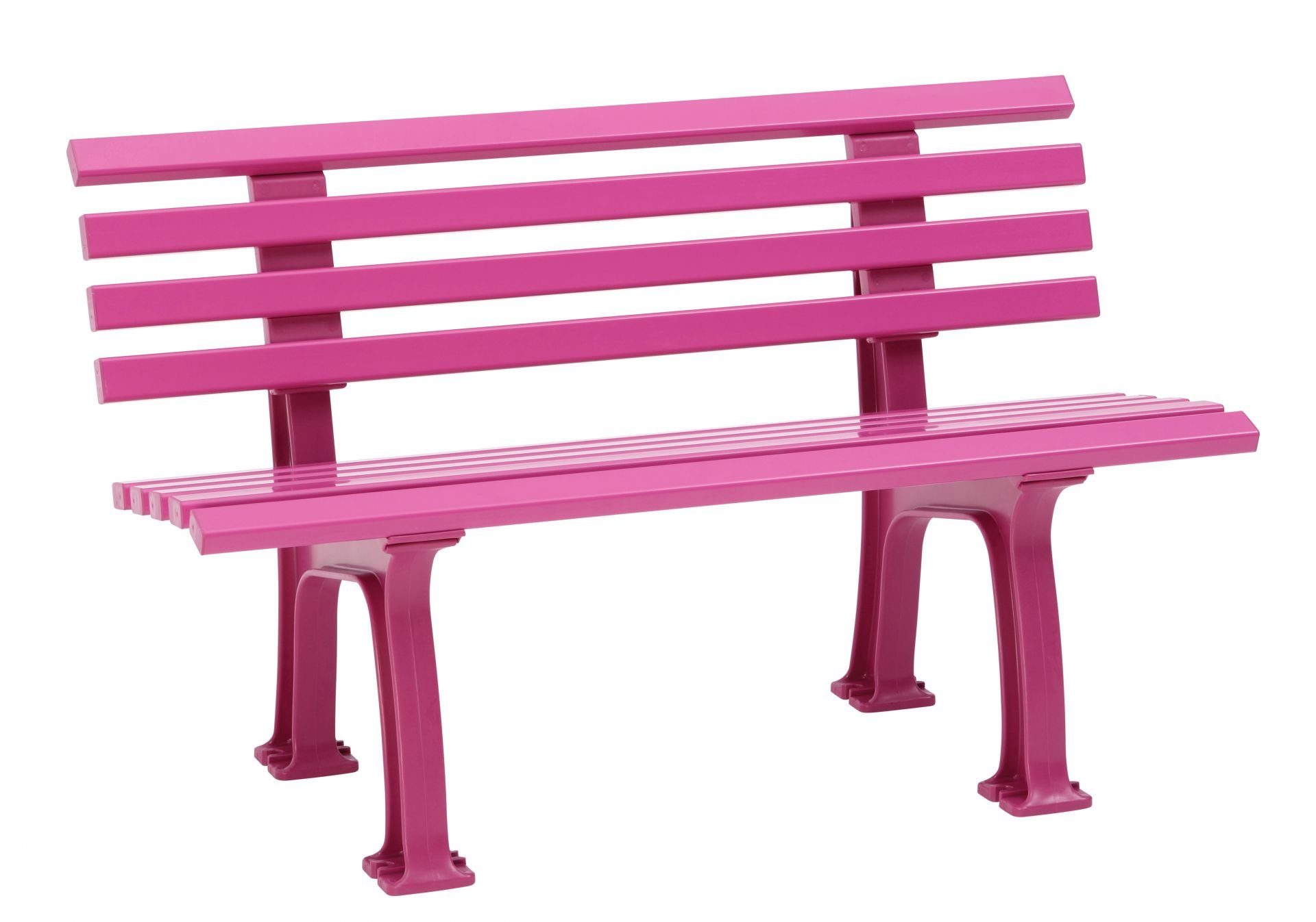 Blome Gartenbank Gartenbank Ibiza 2-Sitzer, Pflegeleichter Kunststoff, Weiß