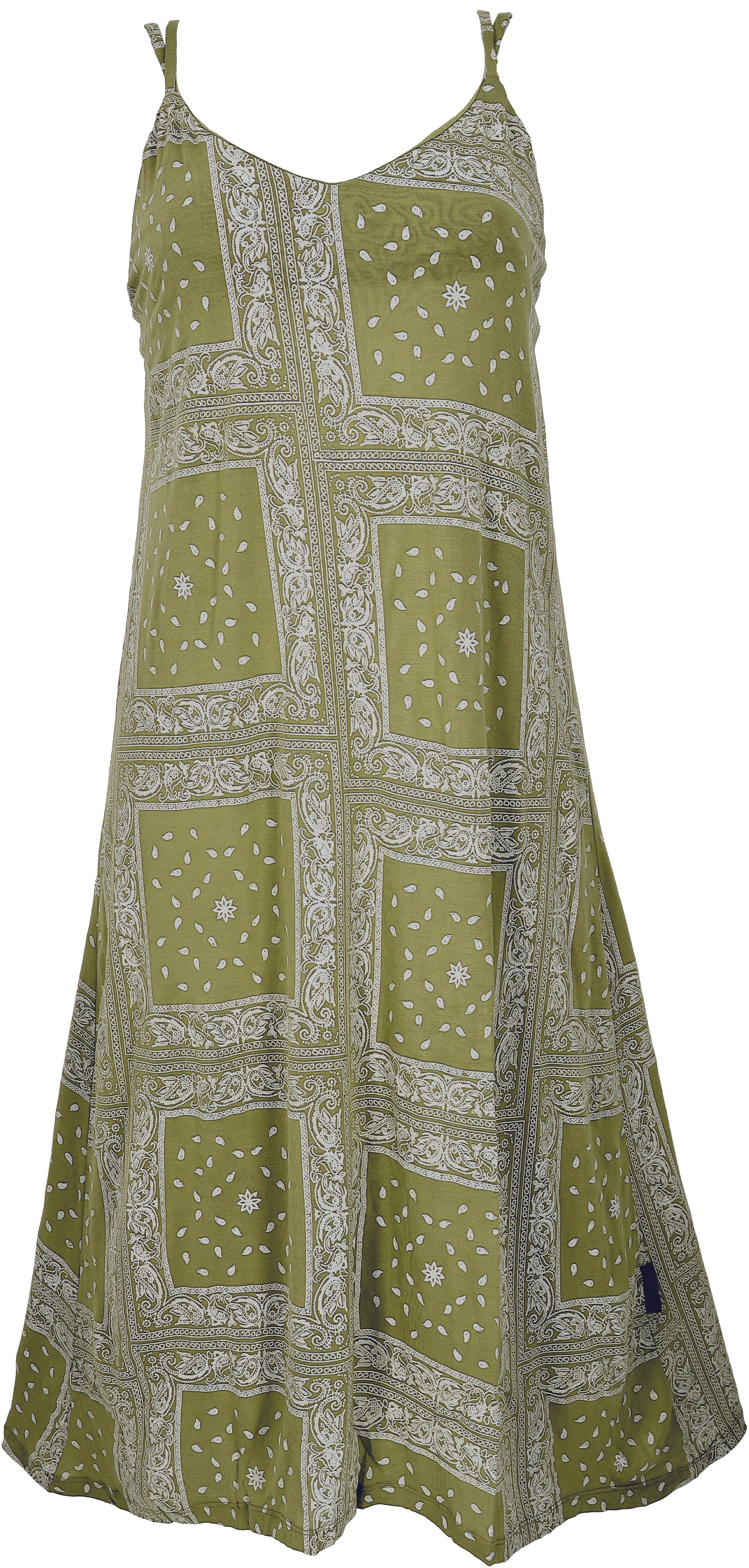 Guru-Shop Midikleid Midikleid mit Patchworkdruck, Sommerkleid,.. günstig online kaufen