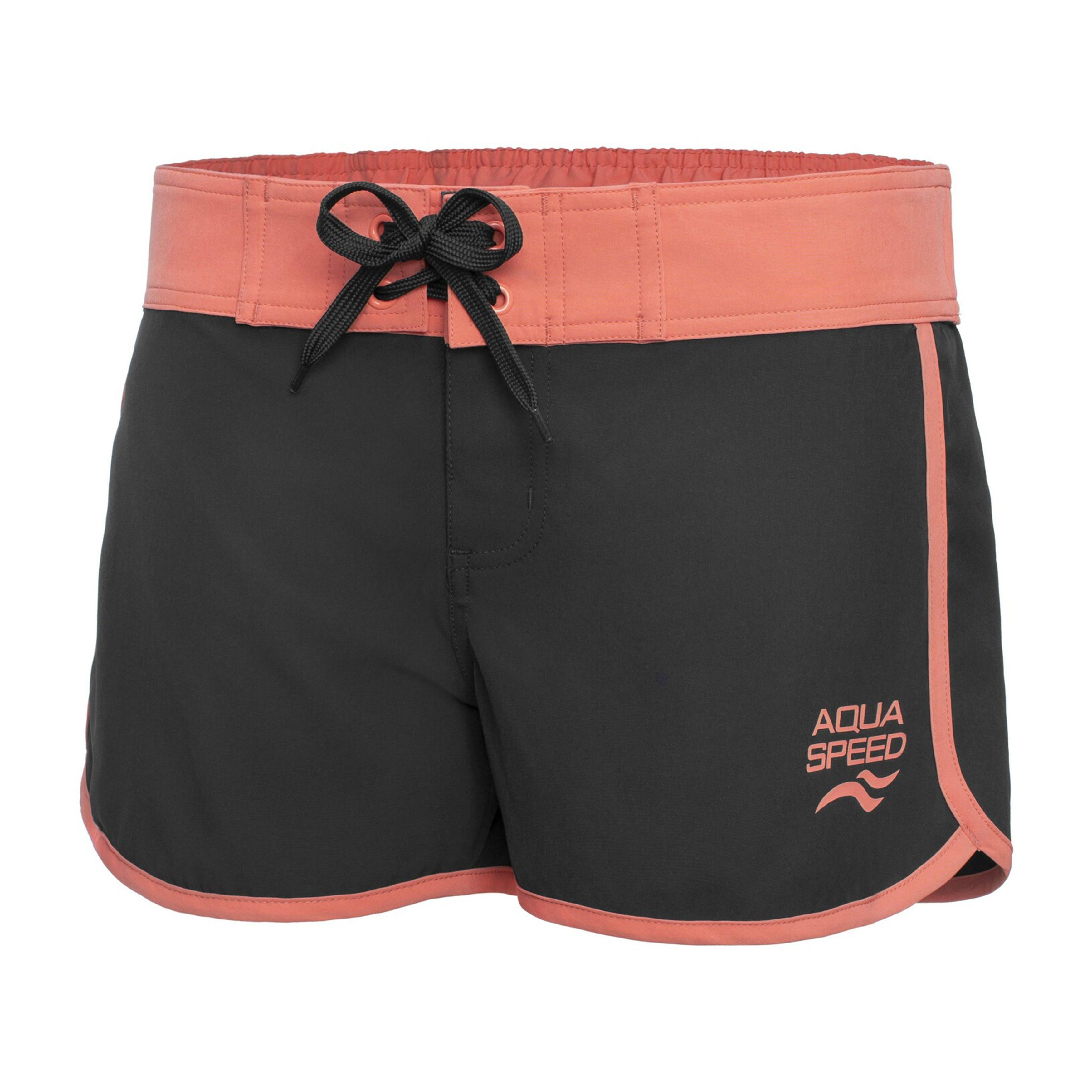Aqua Speed Boardshorts (Schwimmshorts – dehnbar, atmungsaktiv & angenehm luftig) Grau Koralle L – luftig, figurfreundlich & aktiv am Strand tragbar