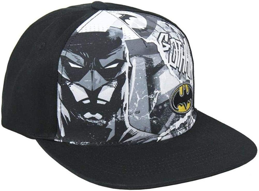 Batman Baseball Cap Schwarz und Jahre - SnapBack Kinder 6 Jugendliche BATMAN Schirmmütze Mütze Cap 14 Baseballcap