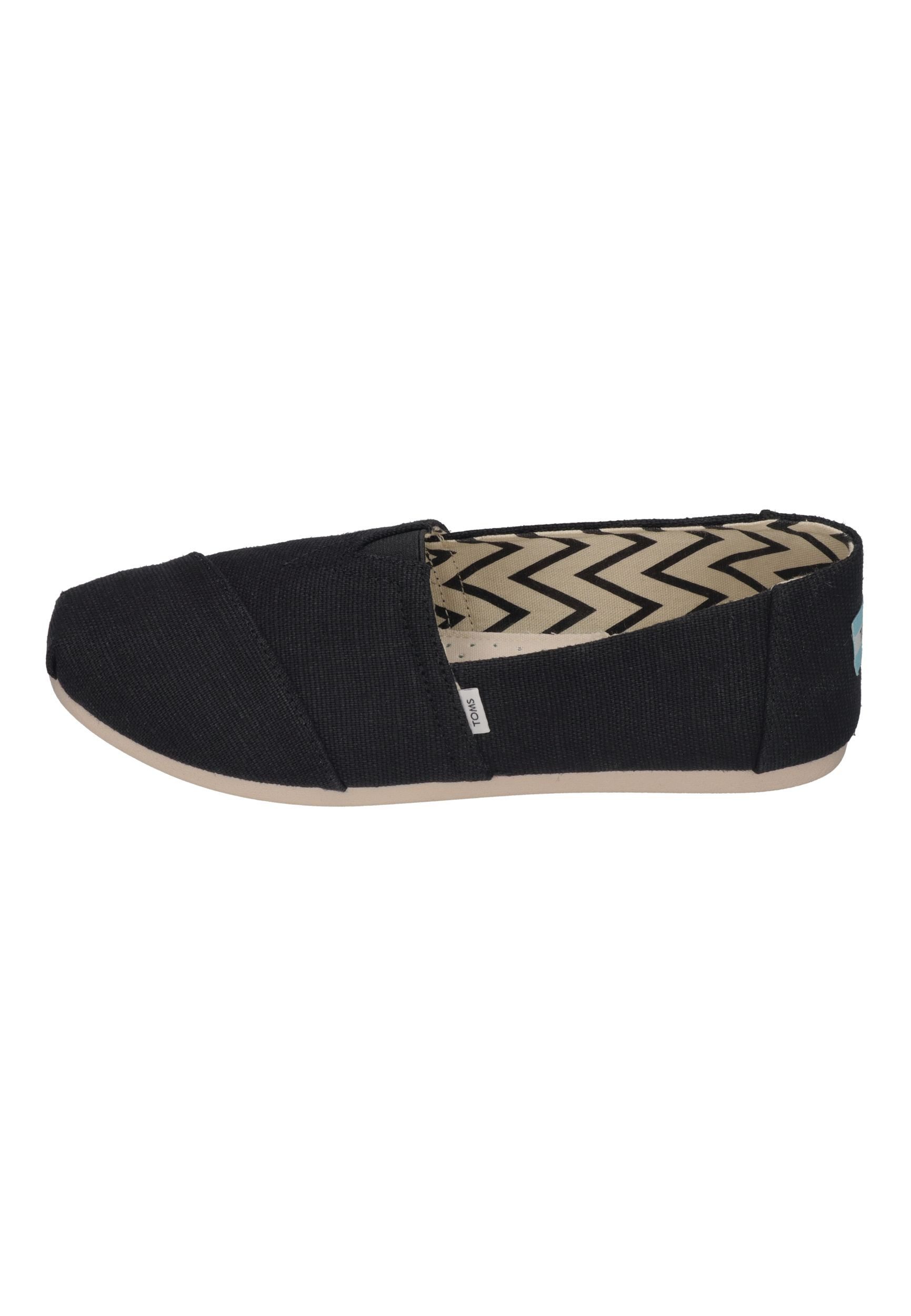 TOMS ALPARGATA Espadrille Black Heritage Canvas