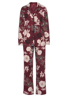 s.Oliver Pyjama (2 tlg) in klassischer Form mit Blumenmuster