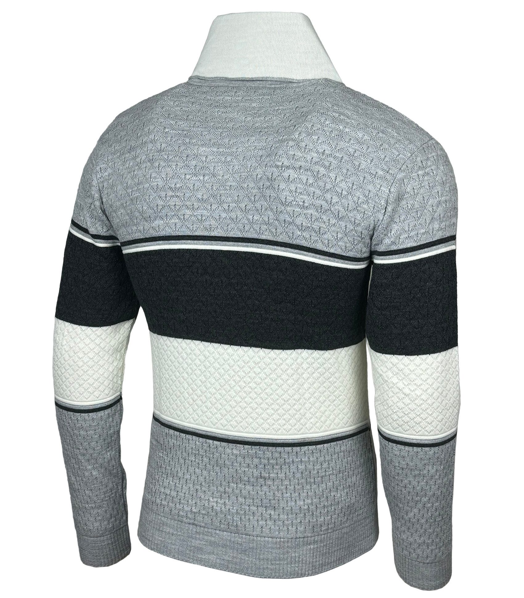 Baxboy Strickpullover Baxboy Herren Feinstrick Pullover Stehkragen Pulli B-52213