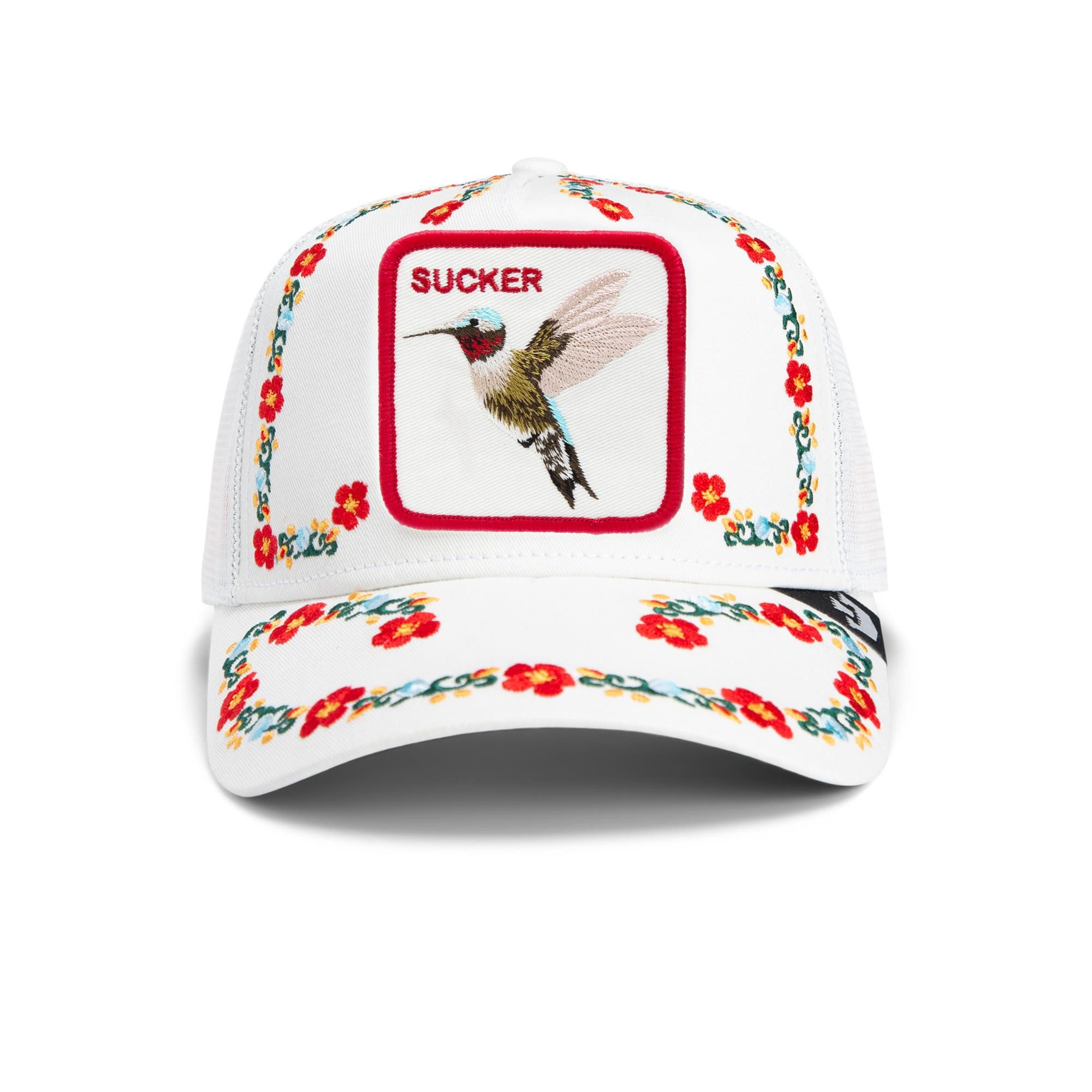 Trucker Cap Goorin Bros. Trucker Cap - Necessary Nectar - Flora Fauna White
