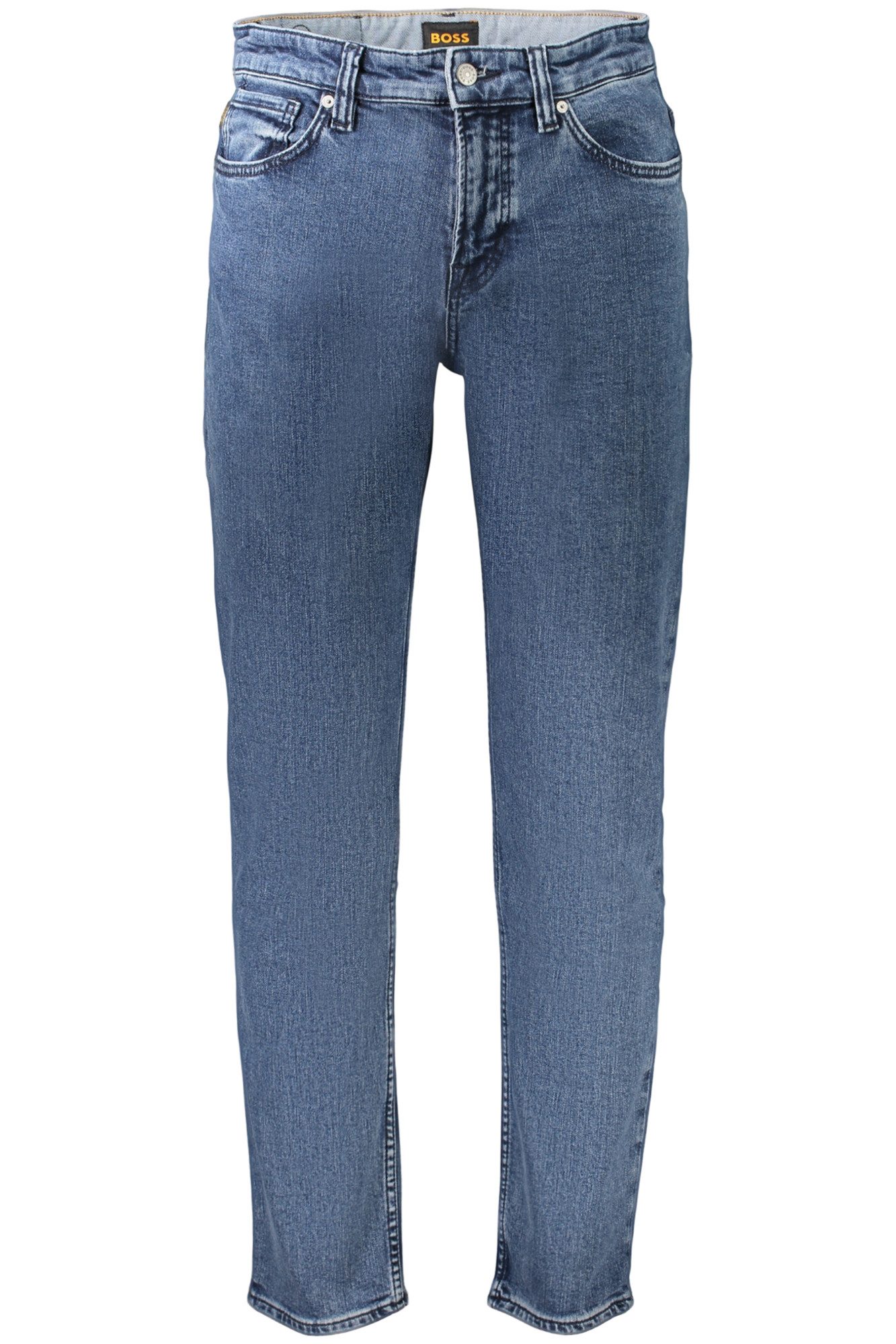 BOSS 5-Pocket-Jeans Herren Regular Fit Jeans Blau mit Logo – Zeitloser Denim-Stil