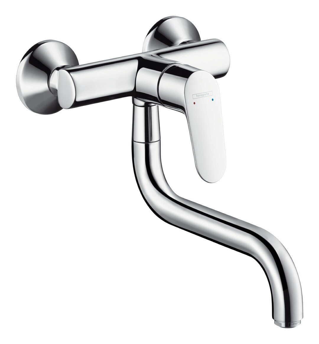 Einhebel-Küchenmischer Küchenarmatur Wandmontage M41 für Chrom - hansgrohe 1jet Focus