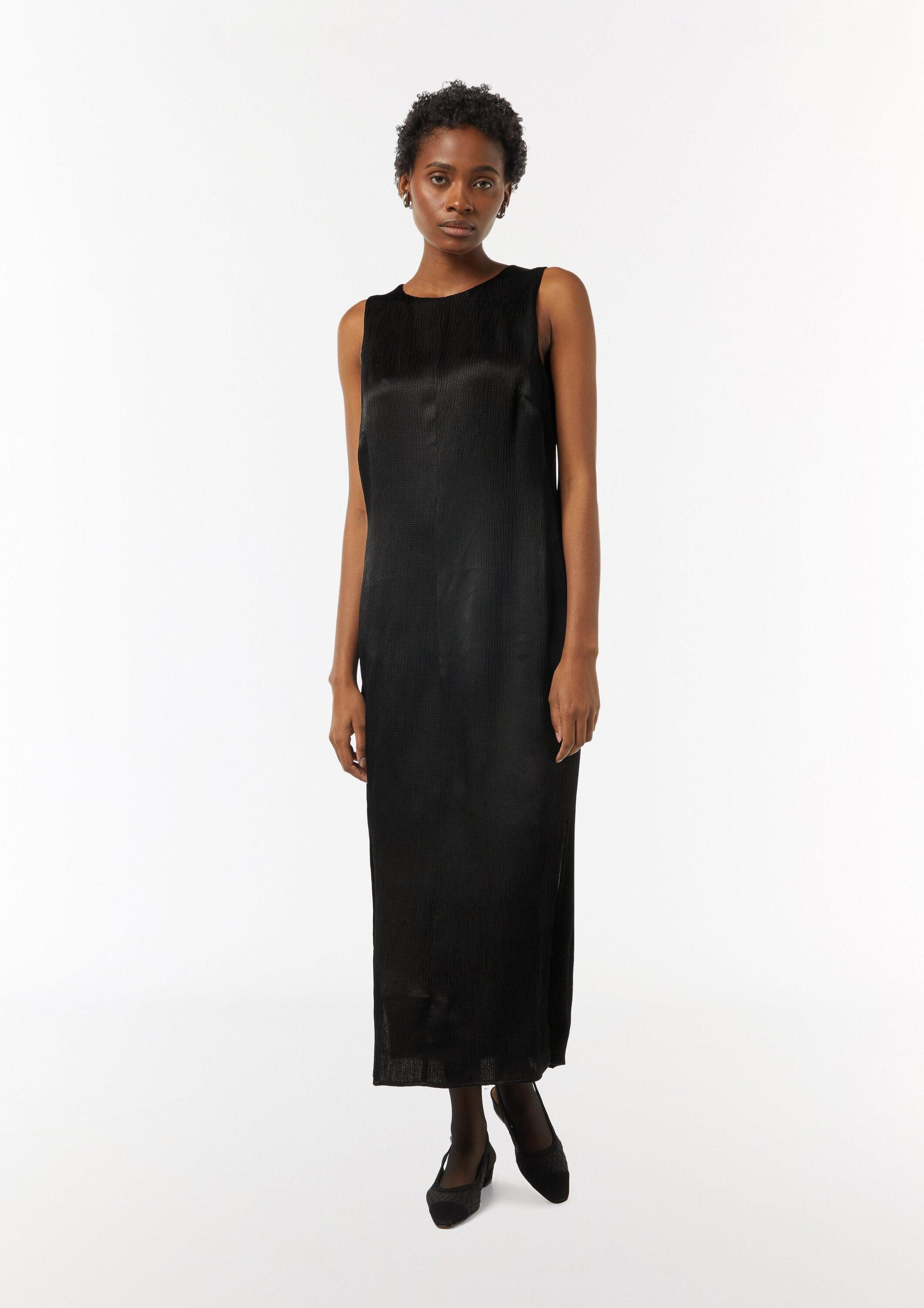 comma Maxikleid Kleid Kleid mit Crépestruktur günstig online kaufen