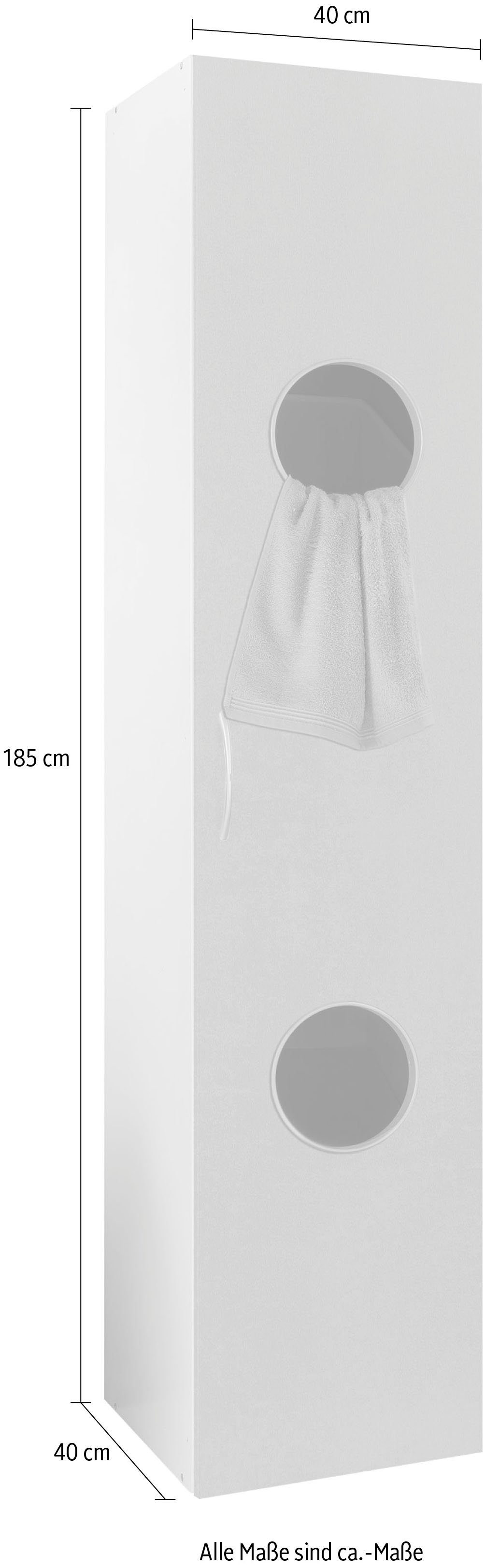 Wimex Wäscheschrank Multiraumkonzept Wäscheeinwurf Bestseller (Individuell gestaltbar mit vielen Schränken aus der Serie) Schranksystem Vorratsschrank Katzenschrank