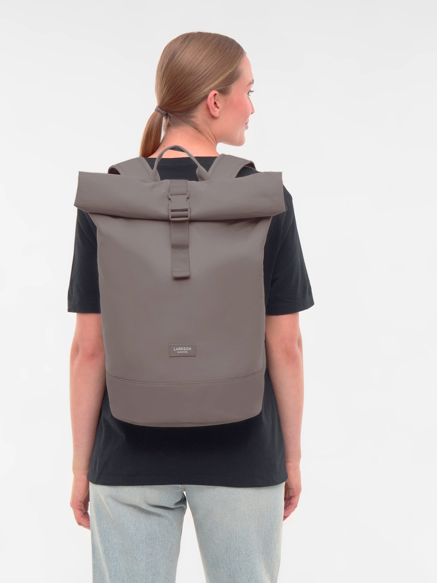 LARKSON Cityrucksack Janne Tagesrucksack 14-17 Liter für Damen & Herren (1-tlg), Flexible Größe, Gepolstertes Laptopfach, Wasserabweisend