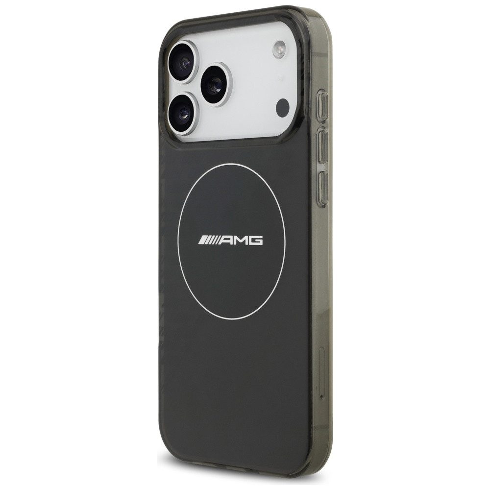 Mercedes Benz AMG Handyhülle MagSafe iPhone 17 Pro Max Kunststoff schwarz transparent Logo 6,9 Zoll, Kantenschutz
