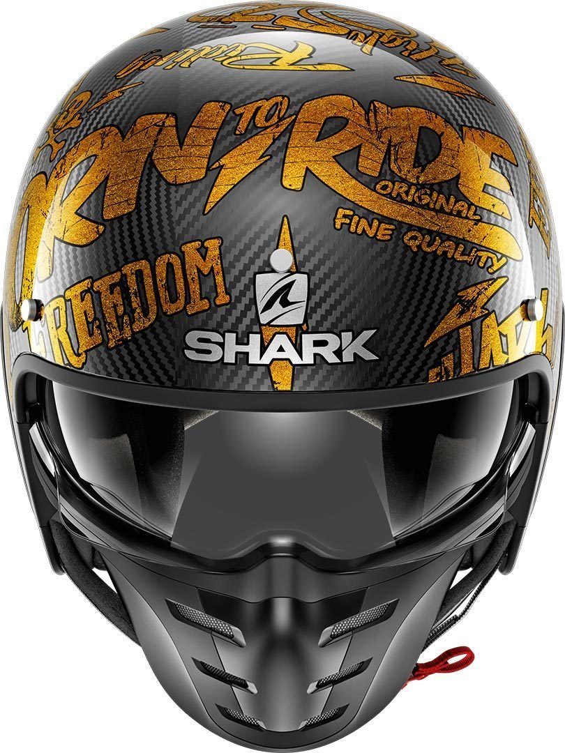 Shark Motorradhelm -S-Drak Freestyle Cup Jethelm, integriertes Sonnenvisier