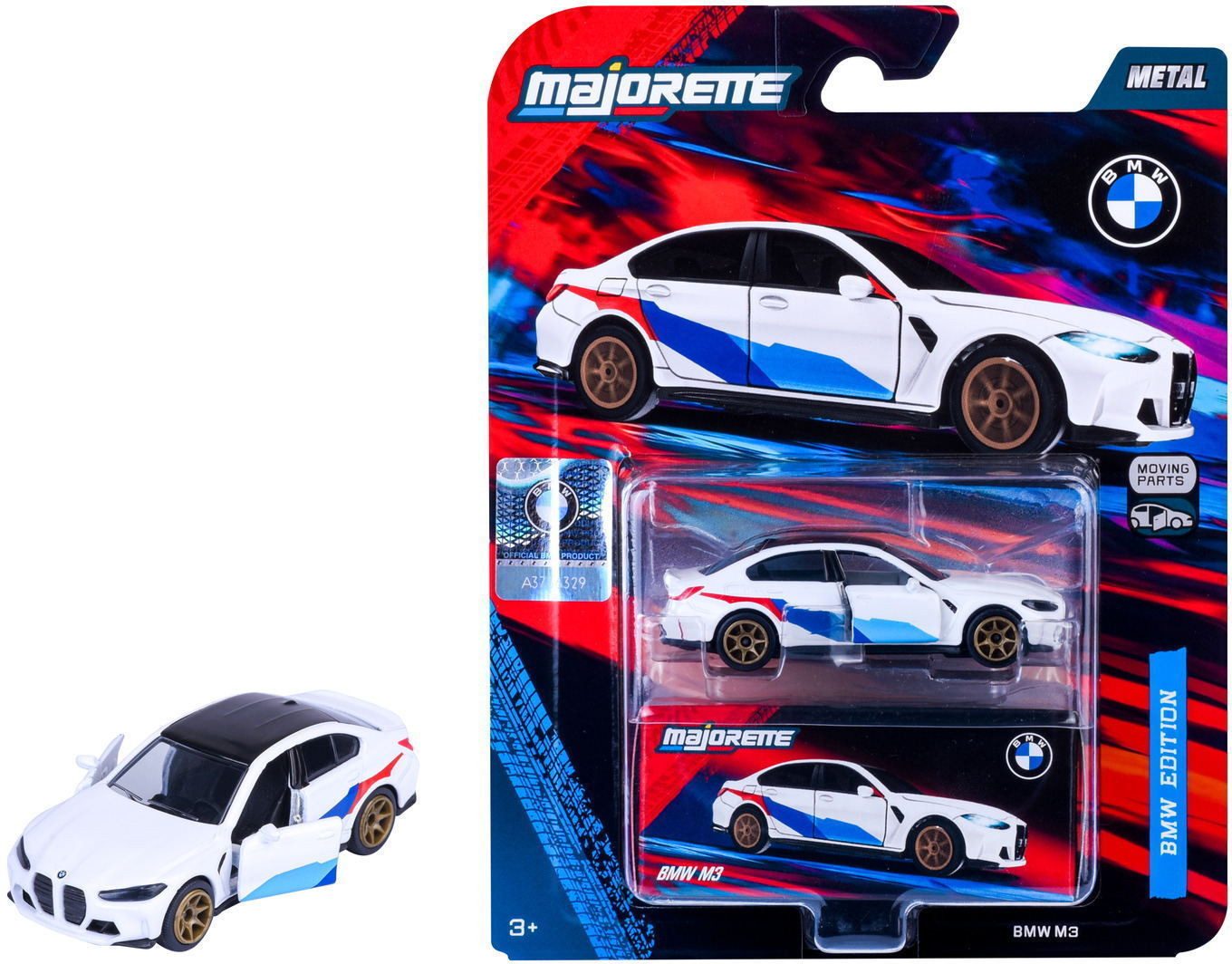 majORETTE Spielzeug-Auto Spielzeugauto Deluxe BMW M3 7,5 cm 8502101003Q03
