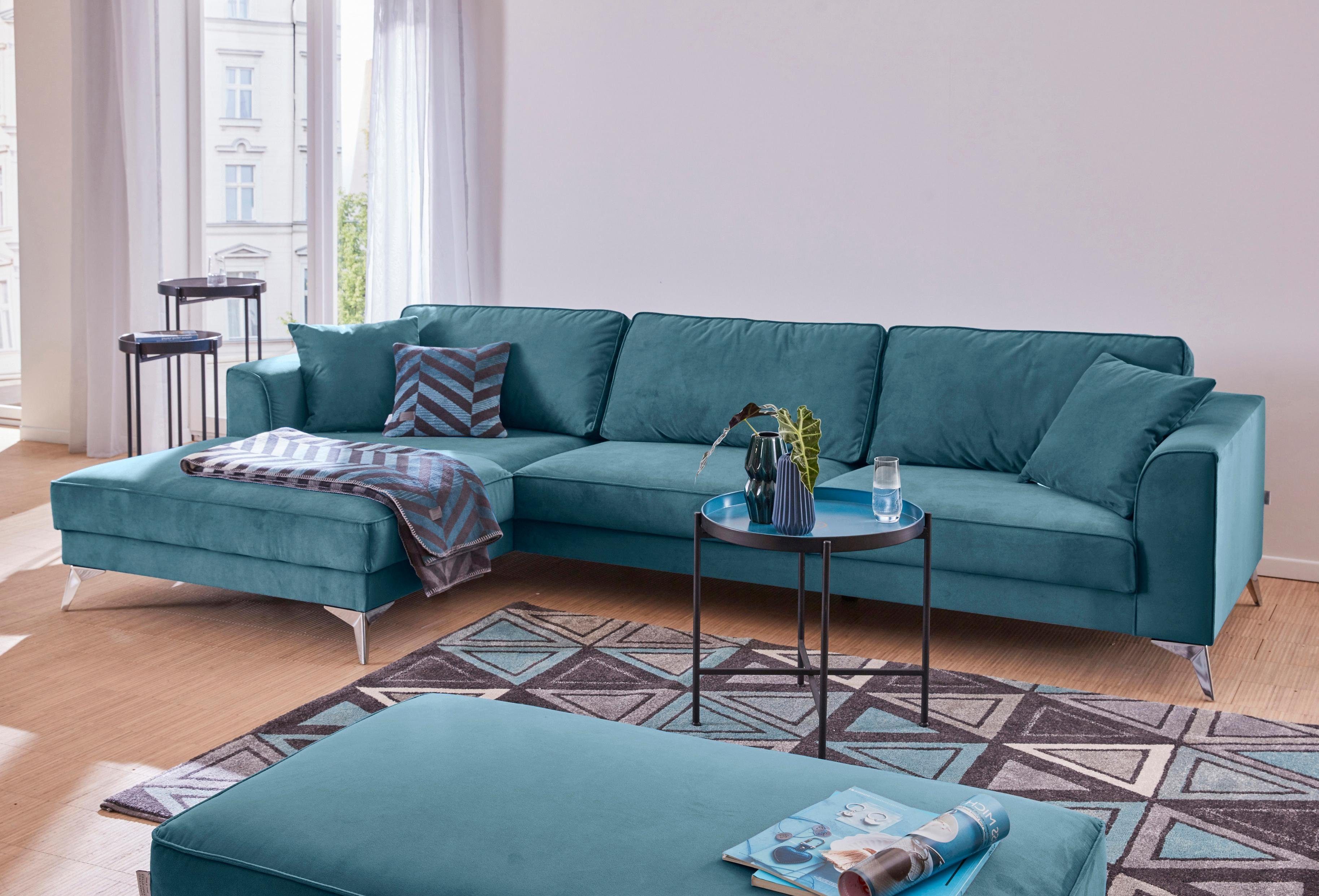 Polsterecke JUTA von GMK Home & Living in azur