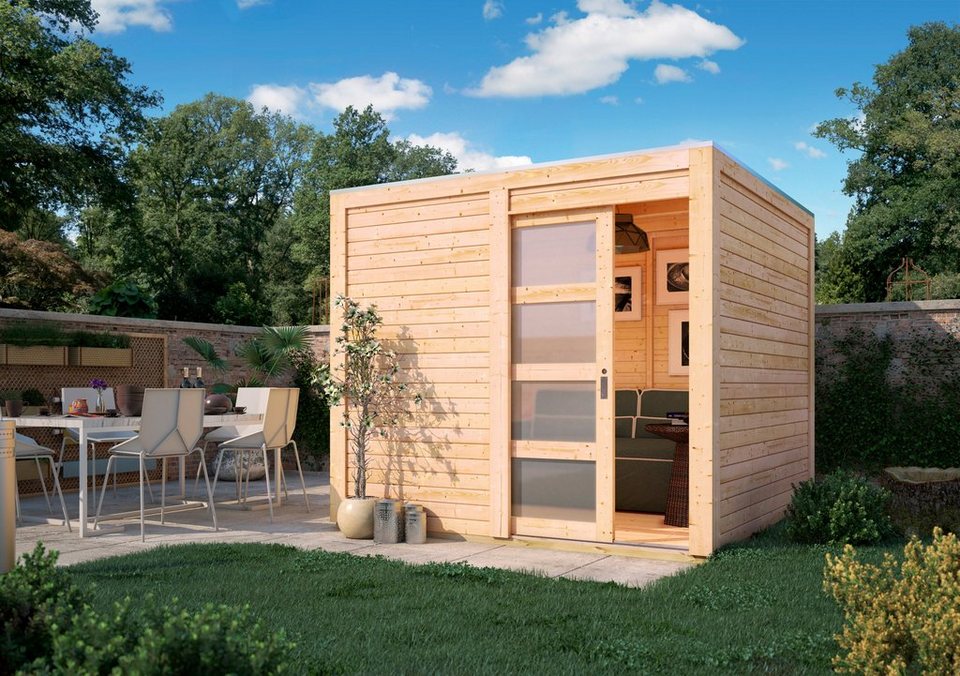 KARIBU Gartenhaus »Cubussi«, BxT 246x246 cm, in 2 Farben