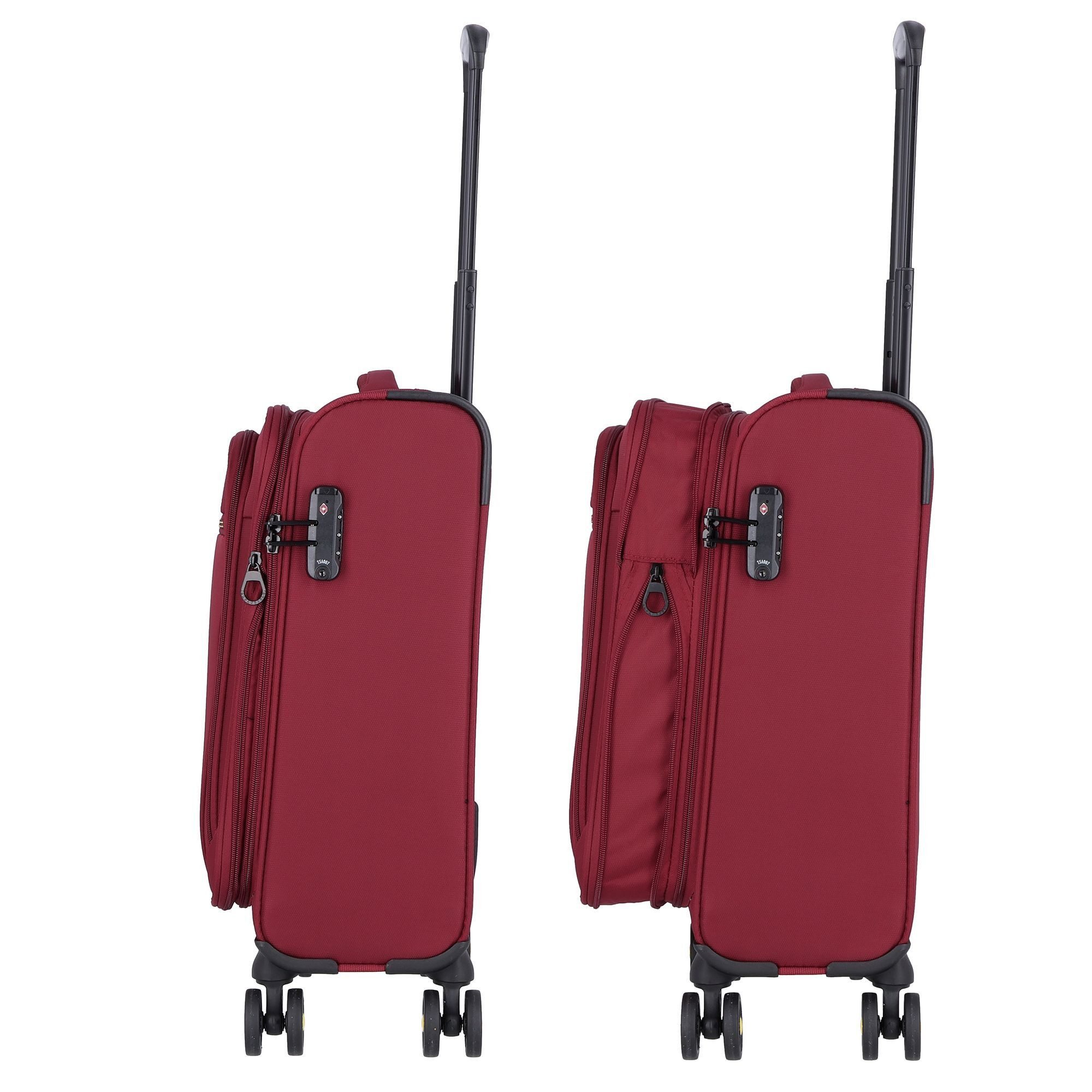 D&N Handgepäck-Trolley Travel Line, 4 Rollen, Nylon
