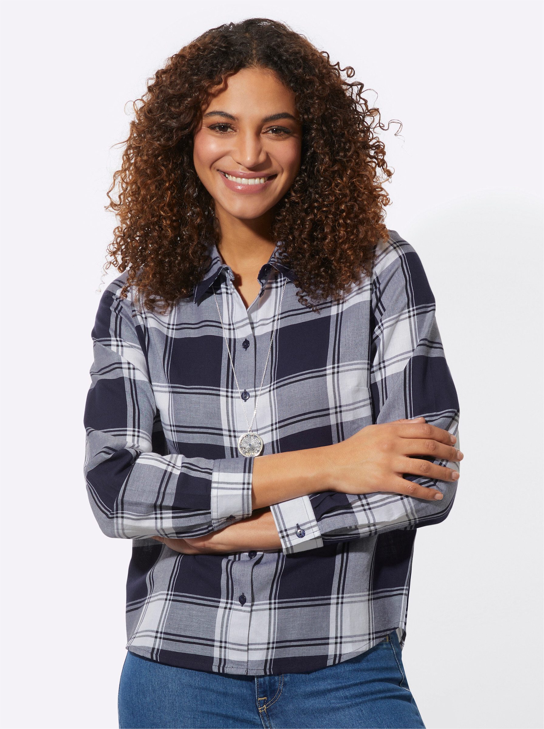 Witt Klassische Bluse Flanellbluse . günstig online kaufen