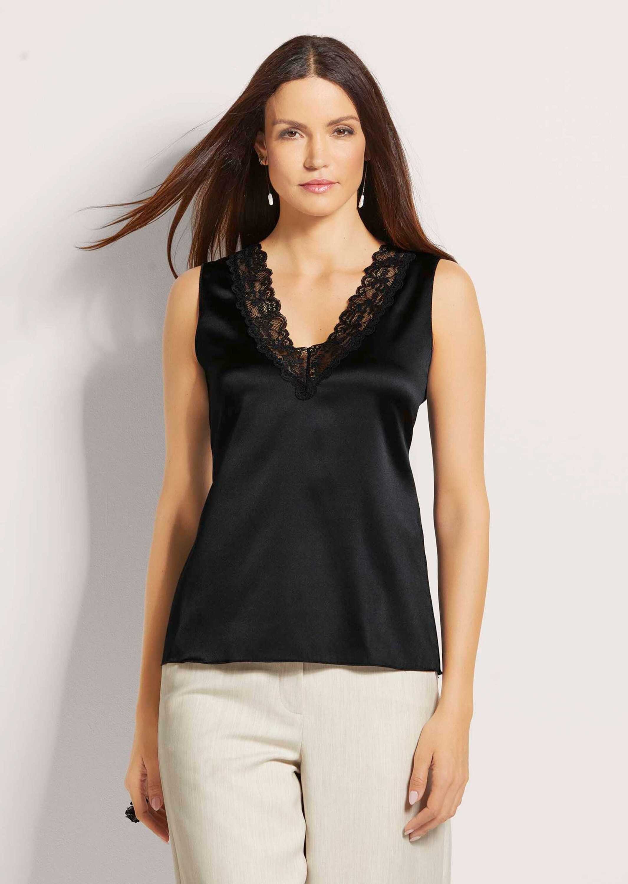 MADELEINE Shirttop Lingerie-Top mit V-Ausschnitt und günstig online kaufen