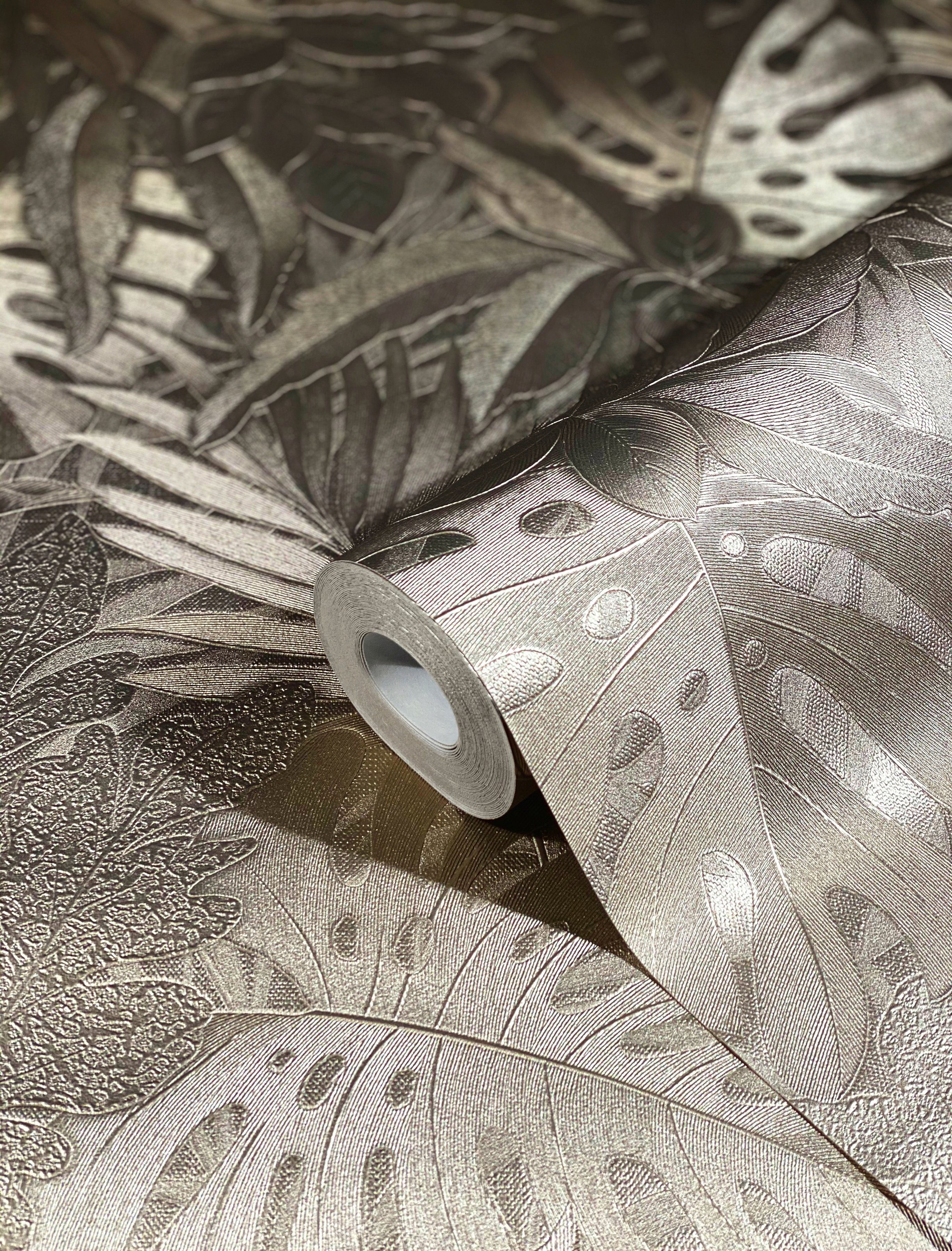 Marburg Vliestapete, floral, metallic, schimmernd, (1 günstig online kaufen