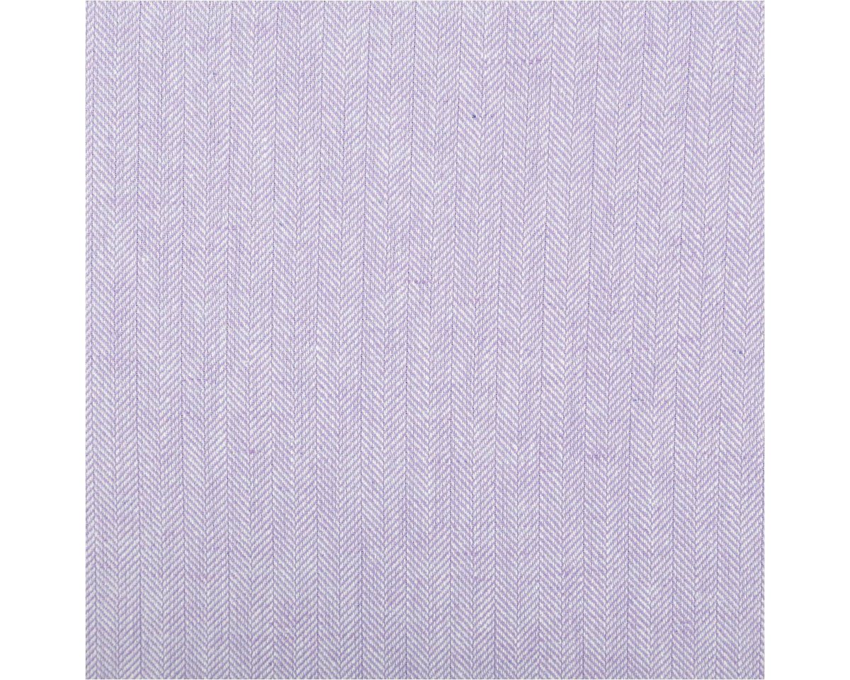 Thumbnail - SCHÖNER LEBEN. Stoff Leinen-Baumwollstoff Chambray Fischgrät meliert flieder 1,38m, atmungsaktiv