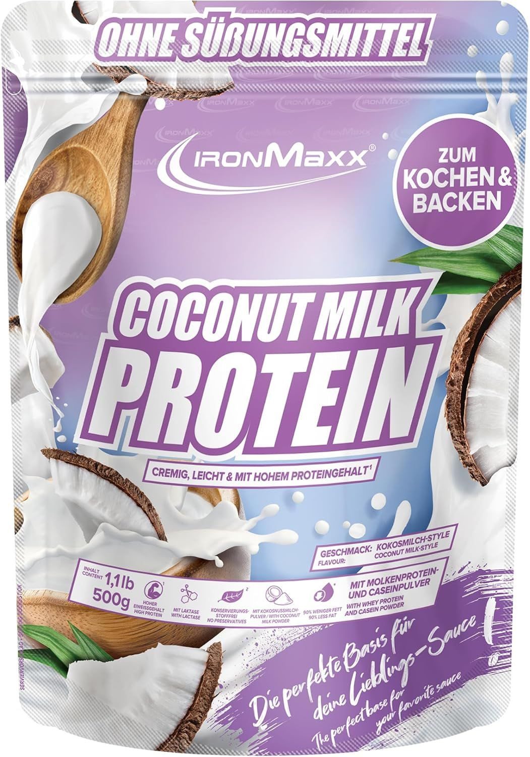 Ironmaxx IronMaxx Sahne Protein - 500g Beutel Pulver