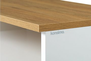 Konsimo Lowboard FRISK TV-Boards Fernsehschrank TV-Schränke, Schublade, Türe, Füße 14 cm, Skandinavischer Stil