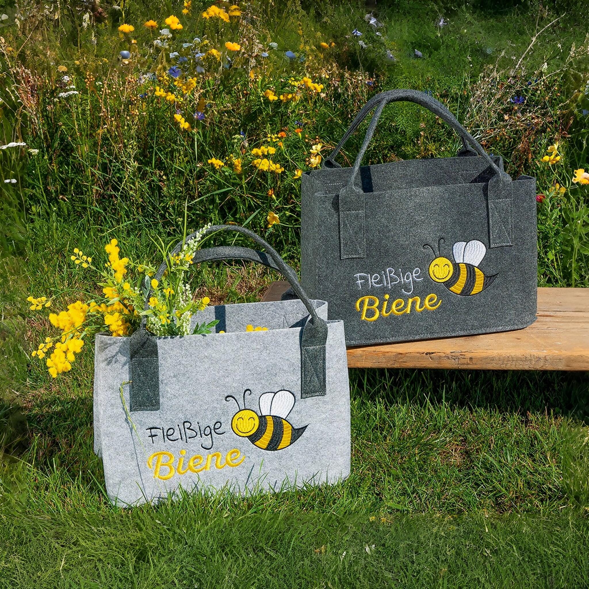 GILDE Einkaufsshopper Tasche „Fleißige Biene“