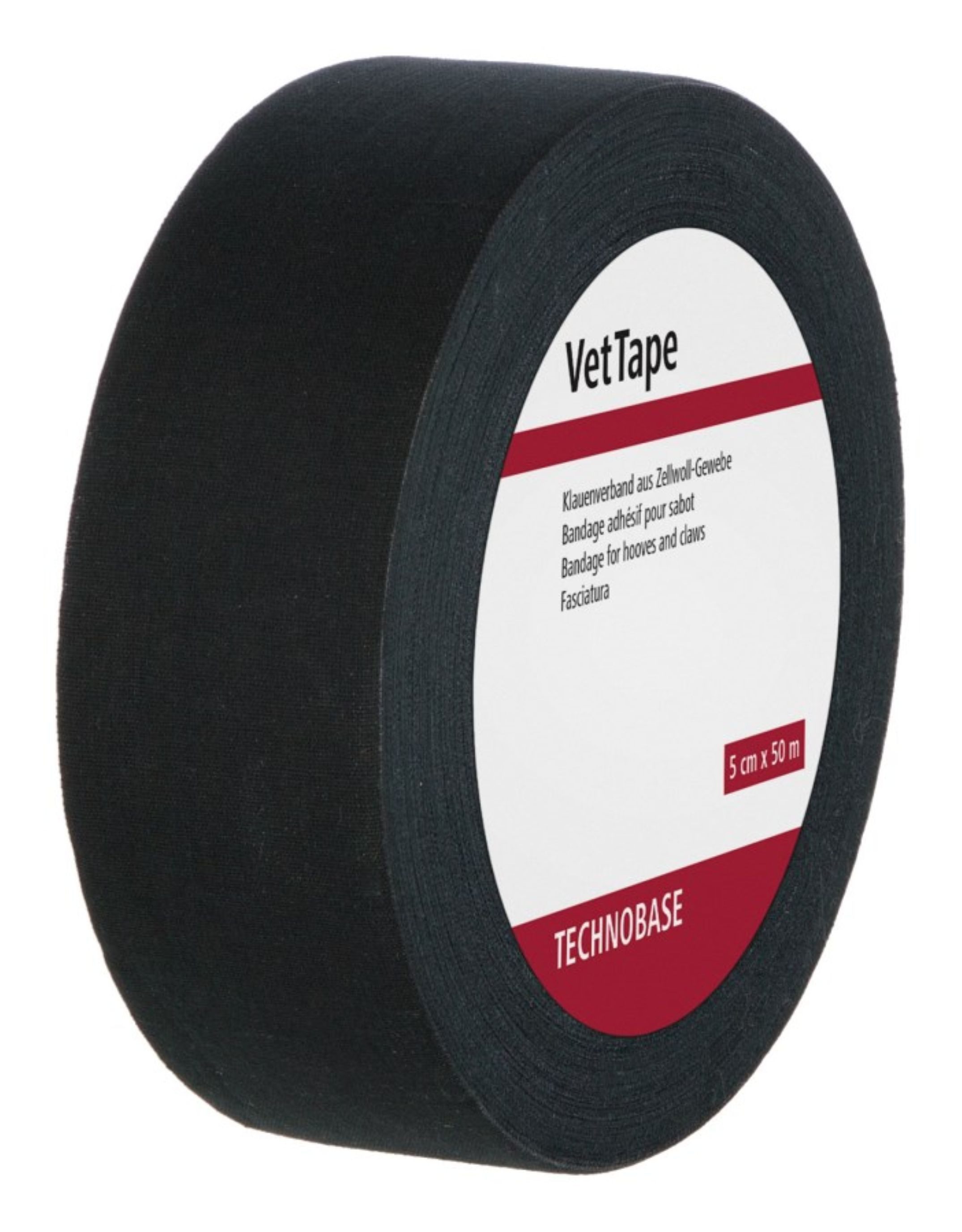 Kerbl Pferdebandage Kerbl VetTape Klauenverband schwarz, mit Kautschukkleber, 50 m, 16390 von Kerbl