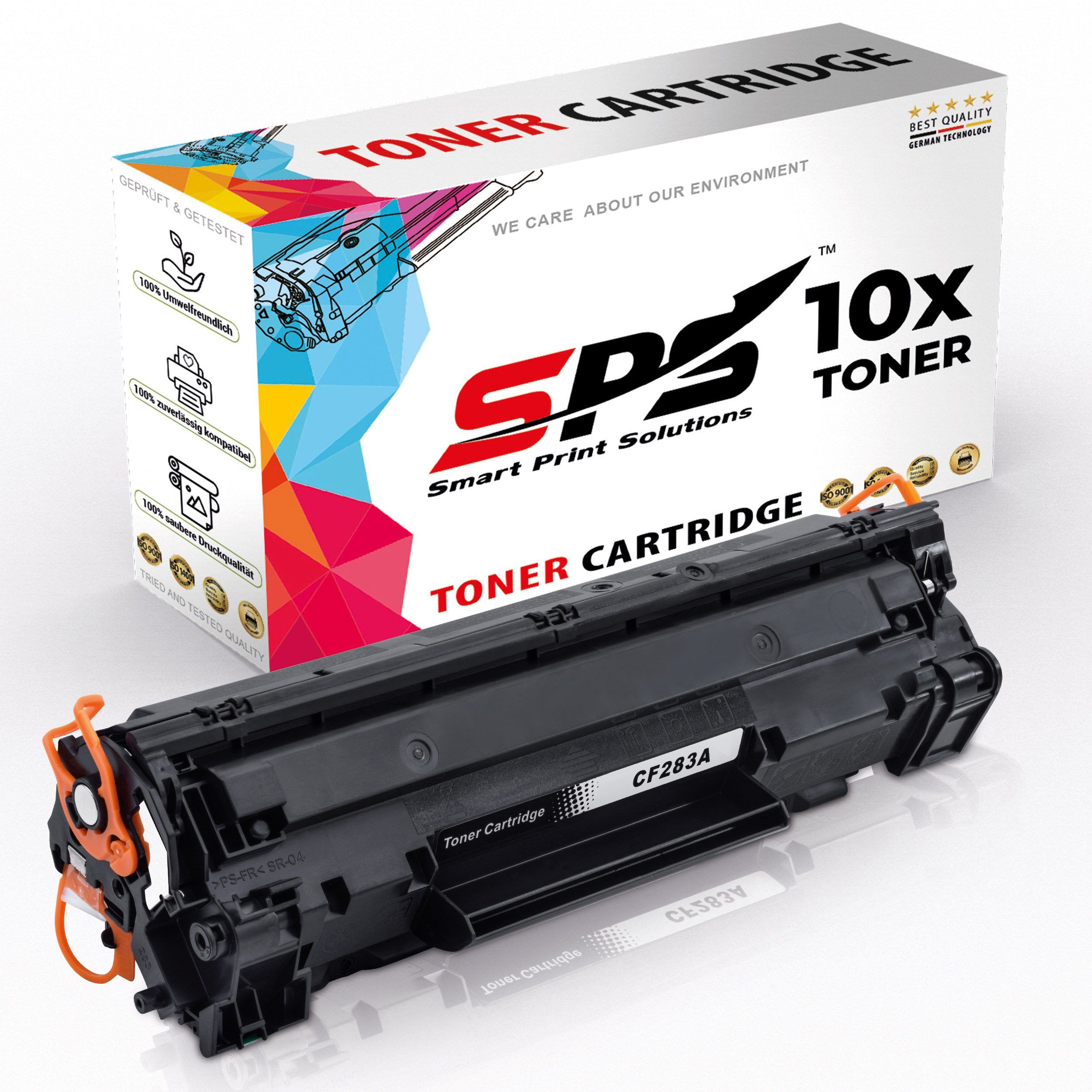 SPS Tonerkartusche CF283, Kompatibel für (10er Pro HP 83A M126A Laserjet Pack) MFP