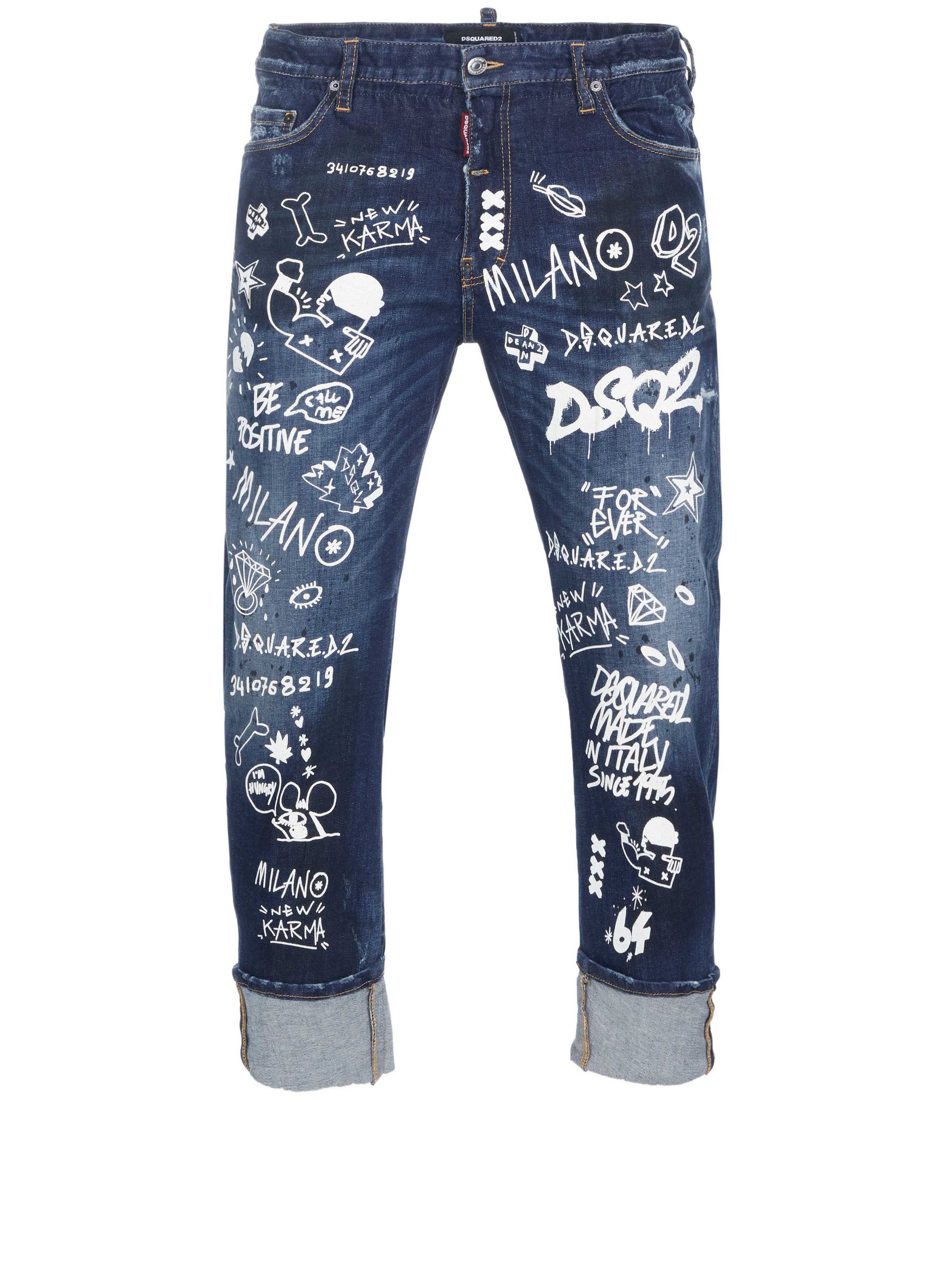 Dsquared2 Straight-Jeans Dsquared2 Big Dean´s Brother Джинсы blau