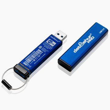 iStorage datAshur Pro 128GB USB-Stick (USB 3.2, Lesegeschwindigkeit 170 MB/s)