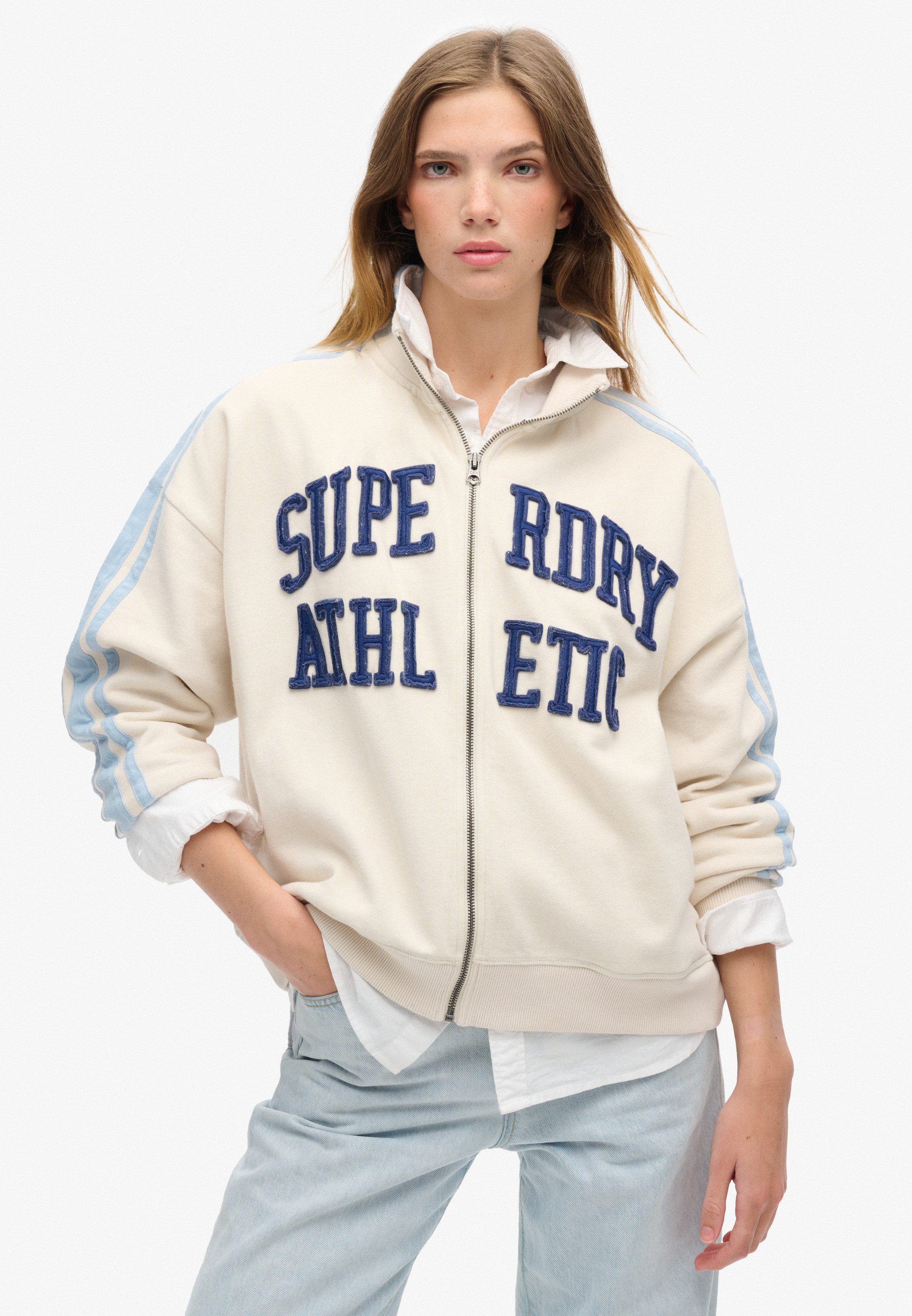 Superdry Sweatjacke ATHLETIC APPLQ LOOSE ZIP günstig online kaufen